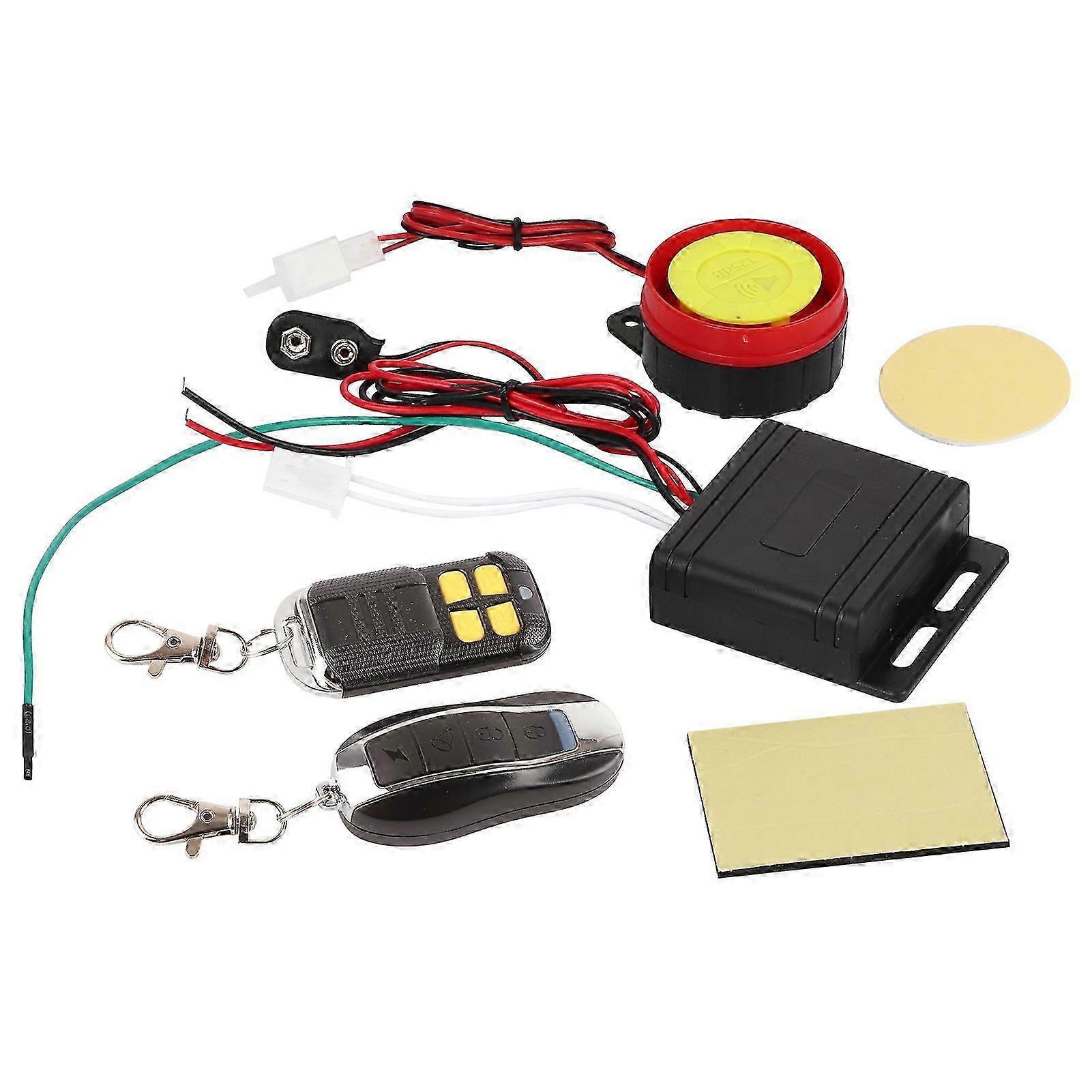 Motorcycle Anti Theft Security Alarm System with Remote Control 12V