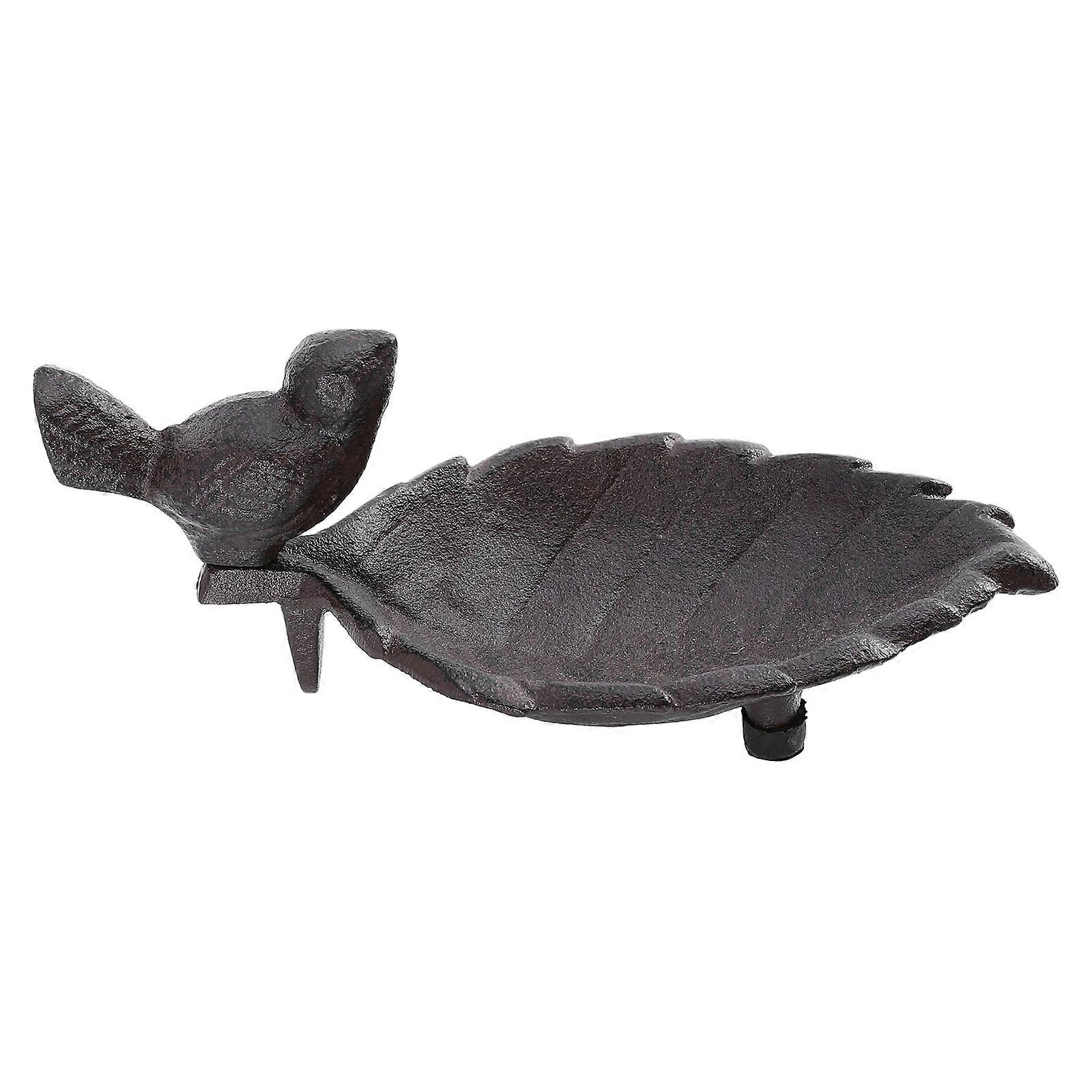 Brown Feeder for Decoration in Garden Backyard with Realistic Design and Smooth Surface 1pc