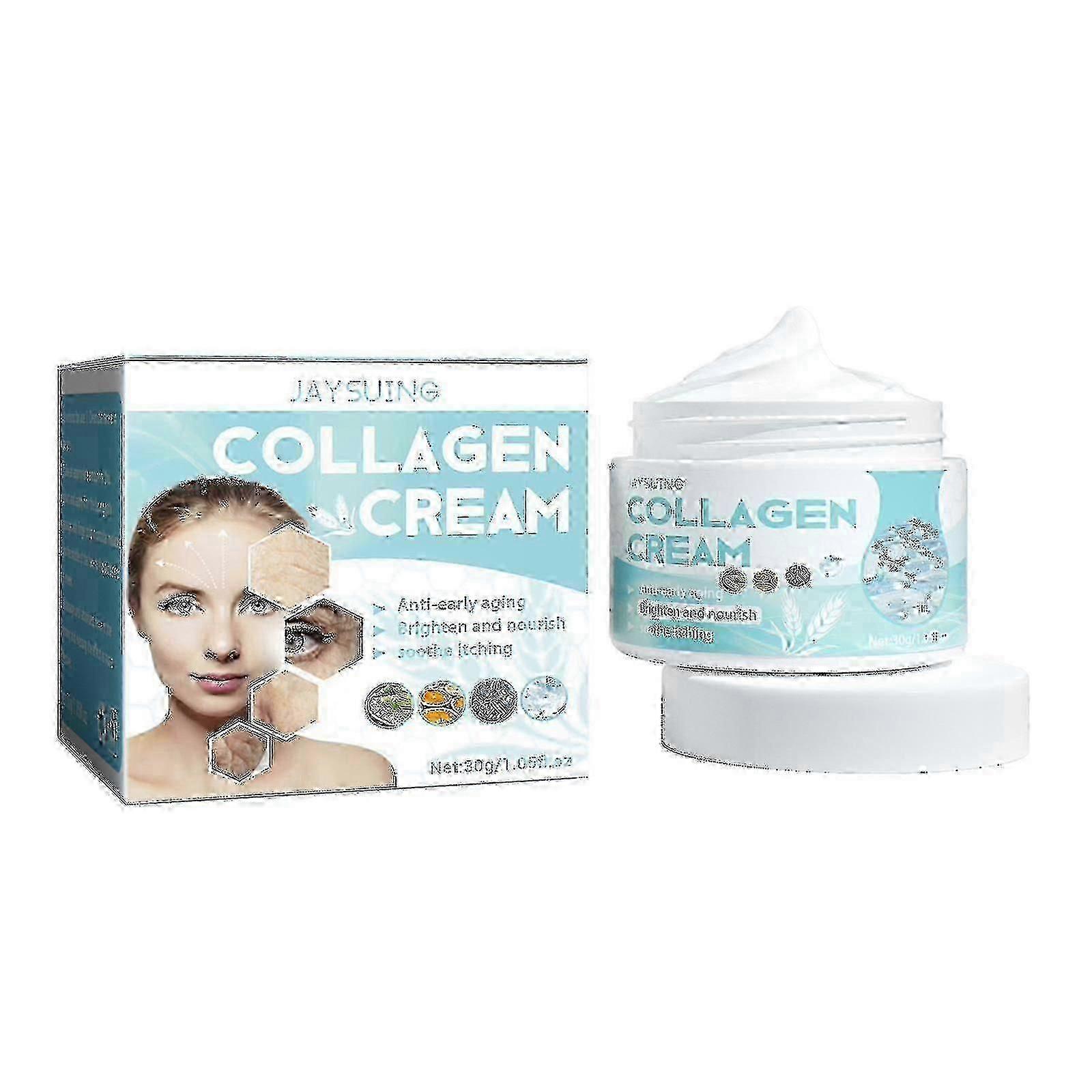 Jaysuing Collagen Cream Firming Anti-aging Skin Moisturizing Moisturizing Moisturizing Rejuvenating Cream