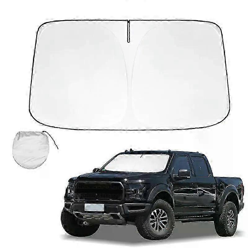 Car Windshield Sun Shade For Ford F-150 Raptor Sunshade Summer Visor Protector Foldable Blocks UV Rays Protection Accessorie