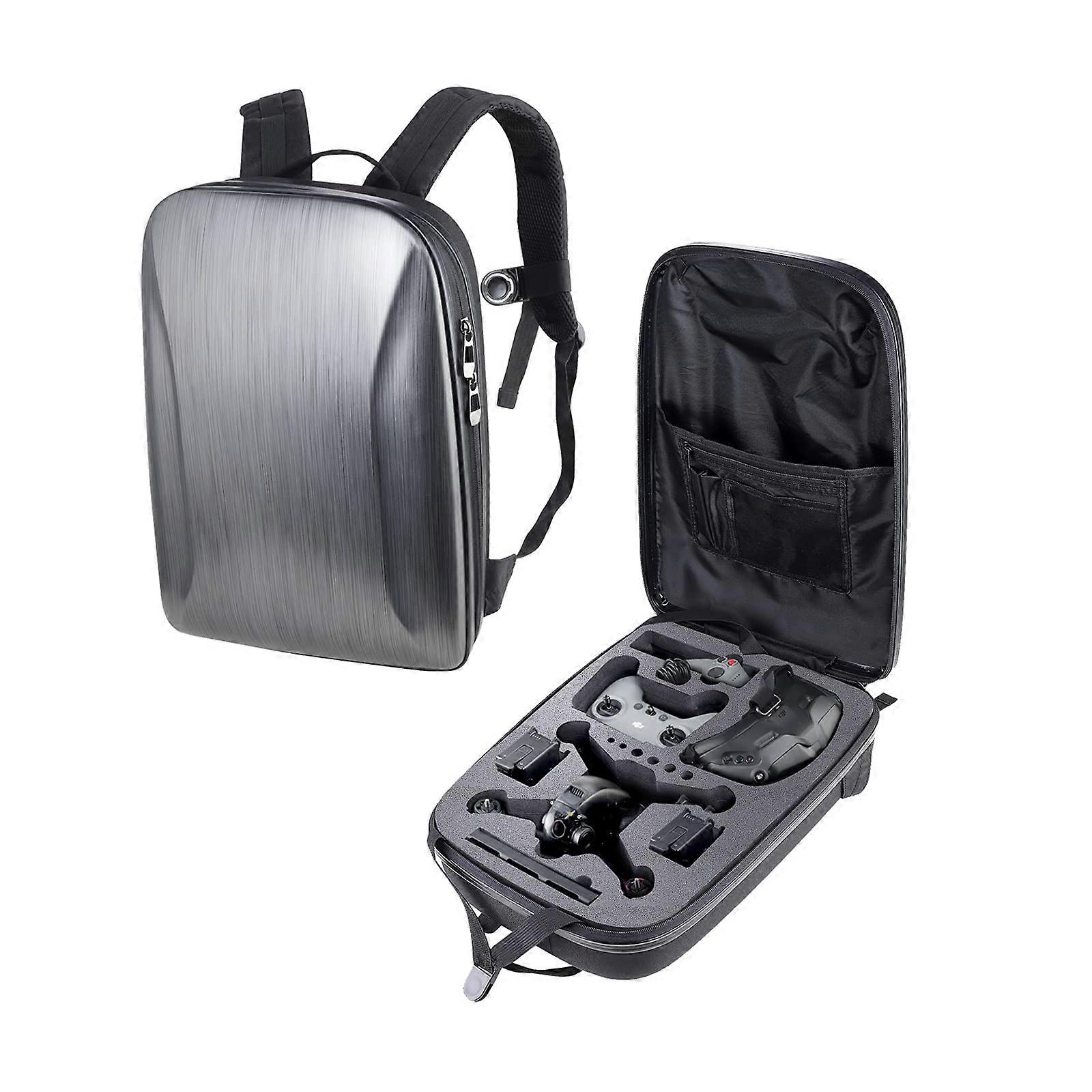 Backpack For DJI FPV Combo And Drone Accessories, Waterproof Case, Gray Plain Unisex, Compatible With DJI FPV