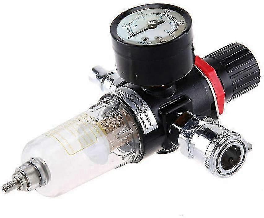 1/4" Compressed Air Filter Regulator  Moisture Trap & Oil Water Separator for Tools