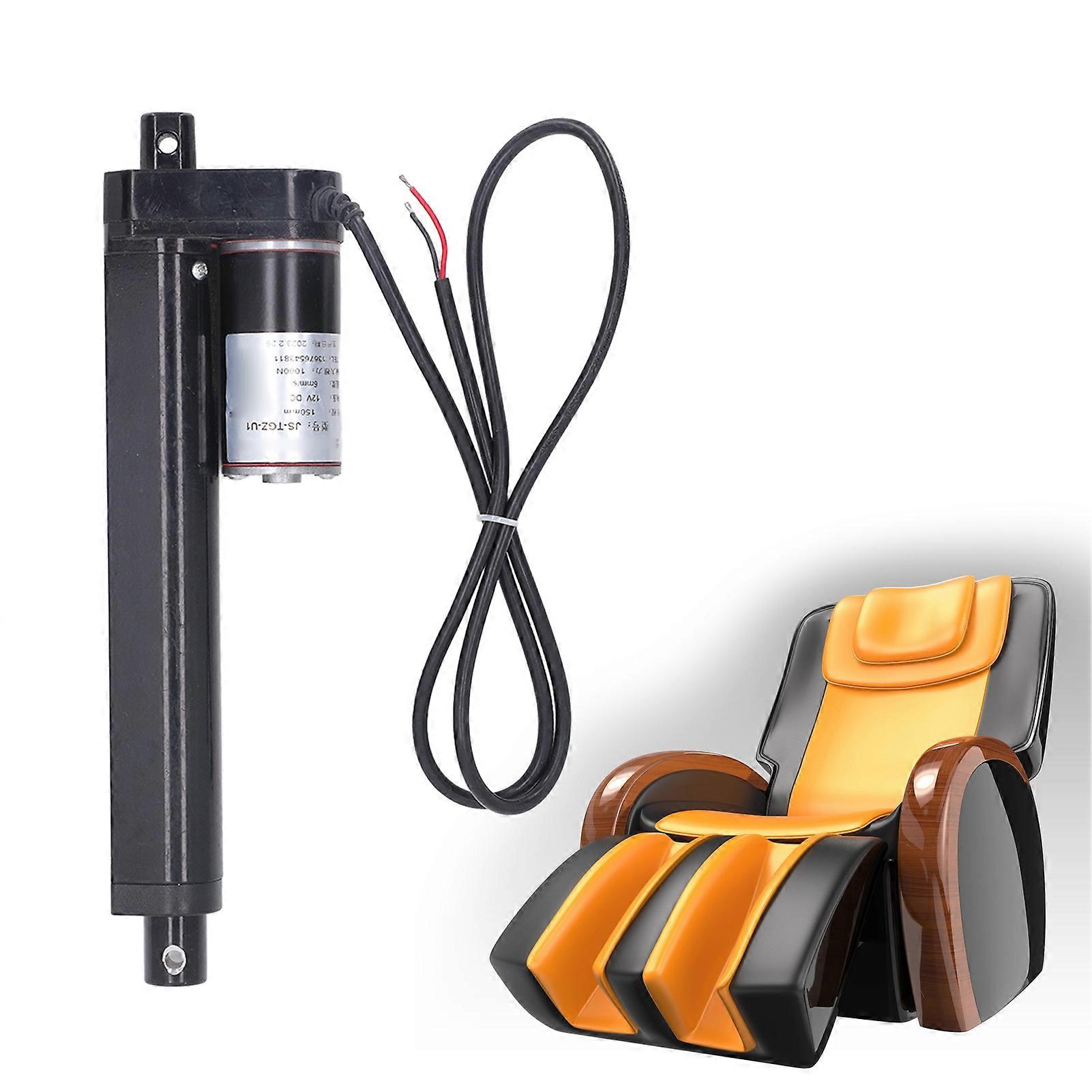 Electric Actuator 1000N 150mm Stroke IP65 Waterproof Low Noise Aluminum Alloy Linear Actuator with Limit Switch Electric Actuator, Controller and Rem