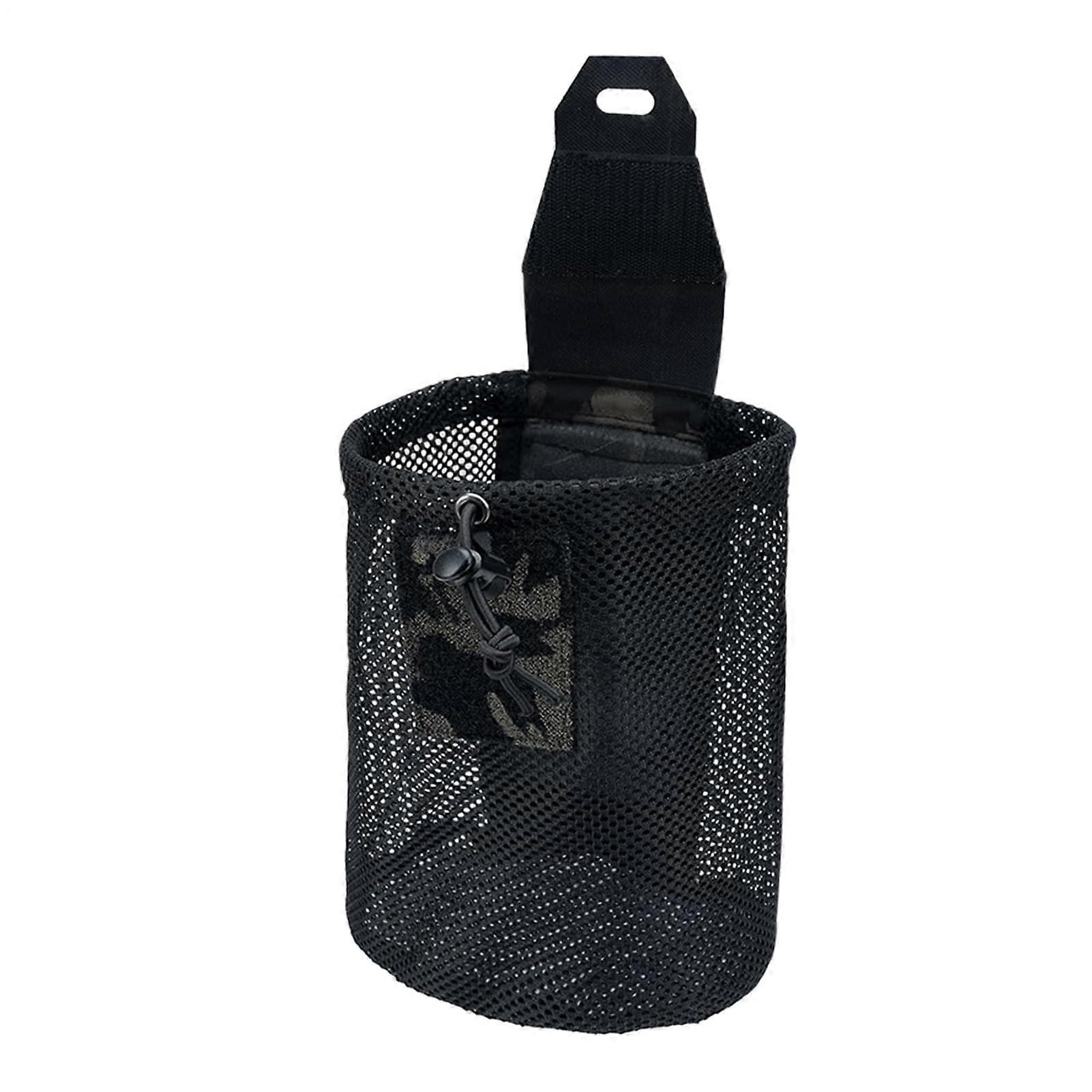 Outdoor Mesh Organizer Waist Storage for Hiking, Hunting, Camping Black