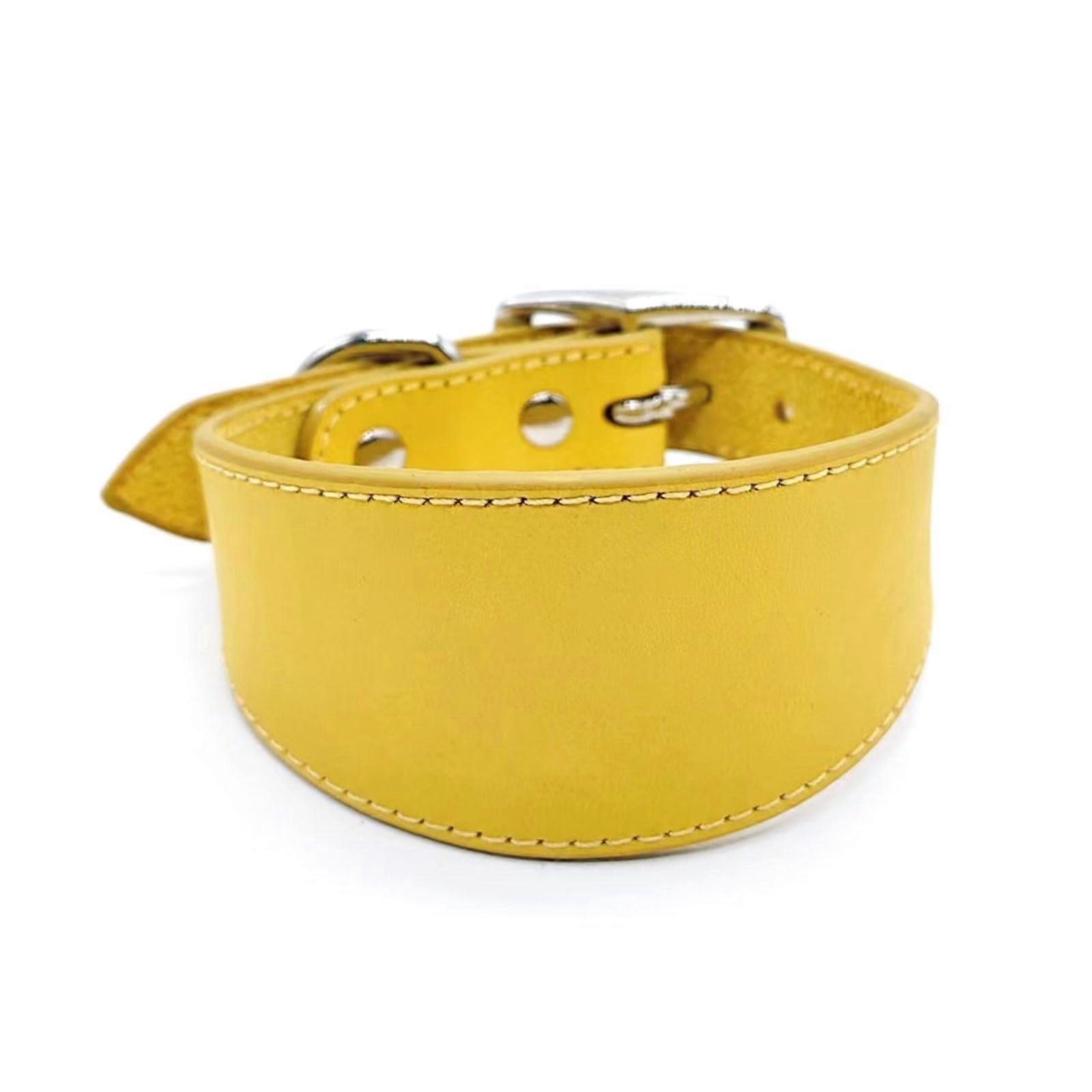 Elegant Dogs Leathers Collar Soft Padding Wide Collars Adjustable Puppy Collars Ref: 2016