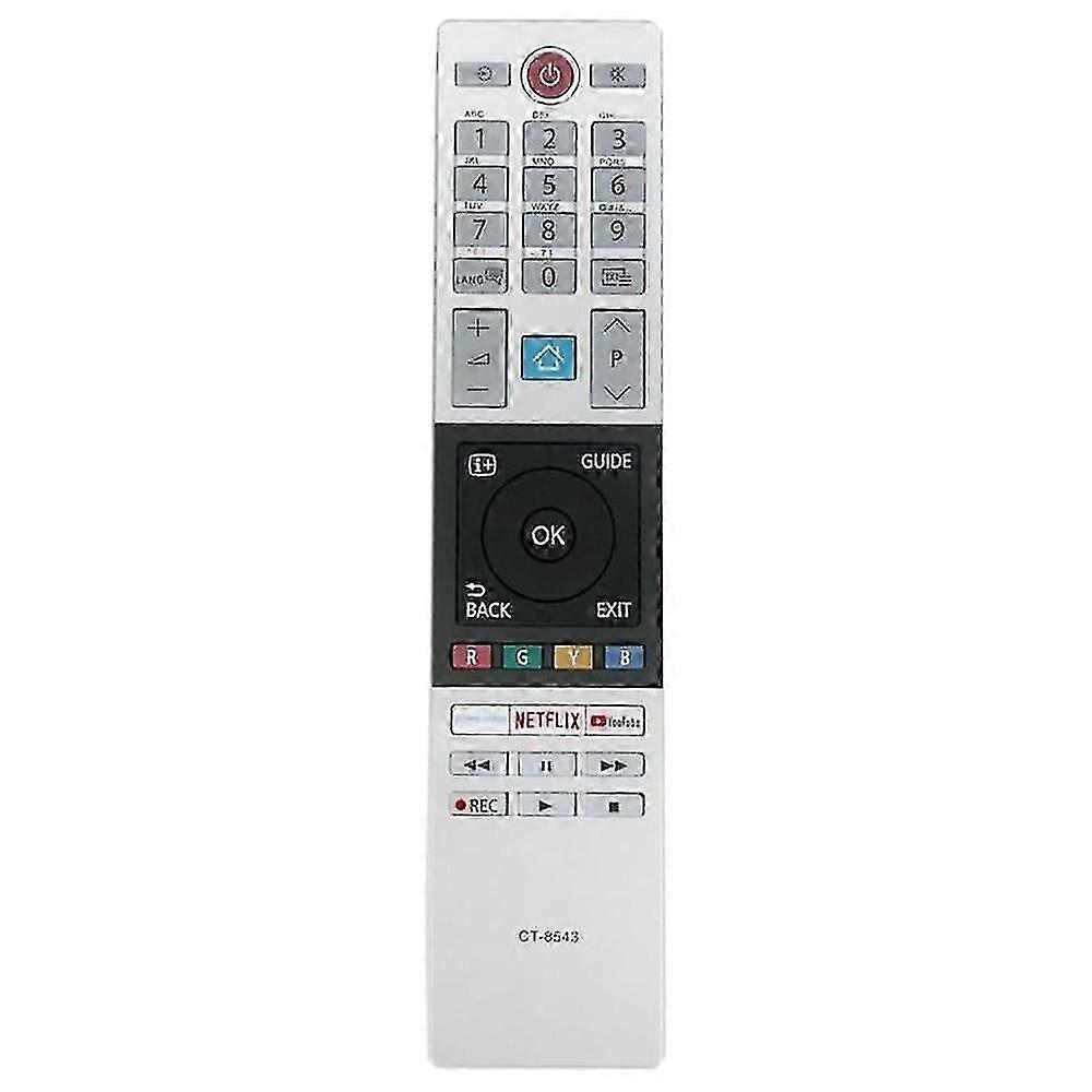 v6g CT-8543 Remote Control for Toshiba Smart TV Replacement Intelligent W0d Controller