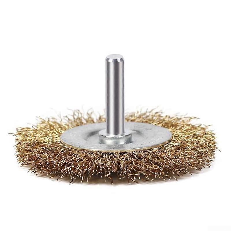 Electric Wire Brush for Rust Removal, 50mm Copper Wire, 10-Pack Cleaning Brushes for Power Tools