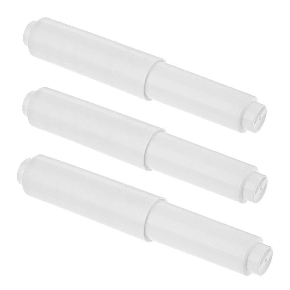 White ABS Paper Shelf for Bathroom Can Be Stretched from 110cm to 165cm One Size Fits Most Roll Paper