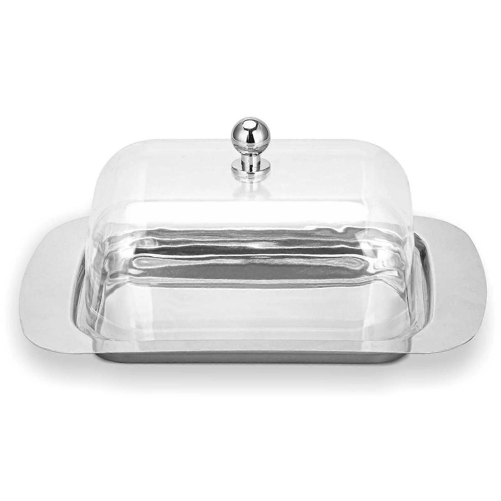 Stainless Steel Butter Dish with Lid for 250g Butter, Butter Box, Butter Container for Restaurant and Home Use