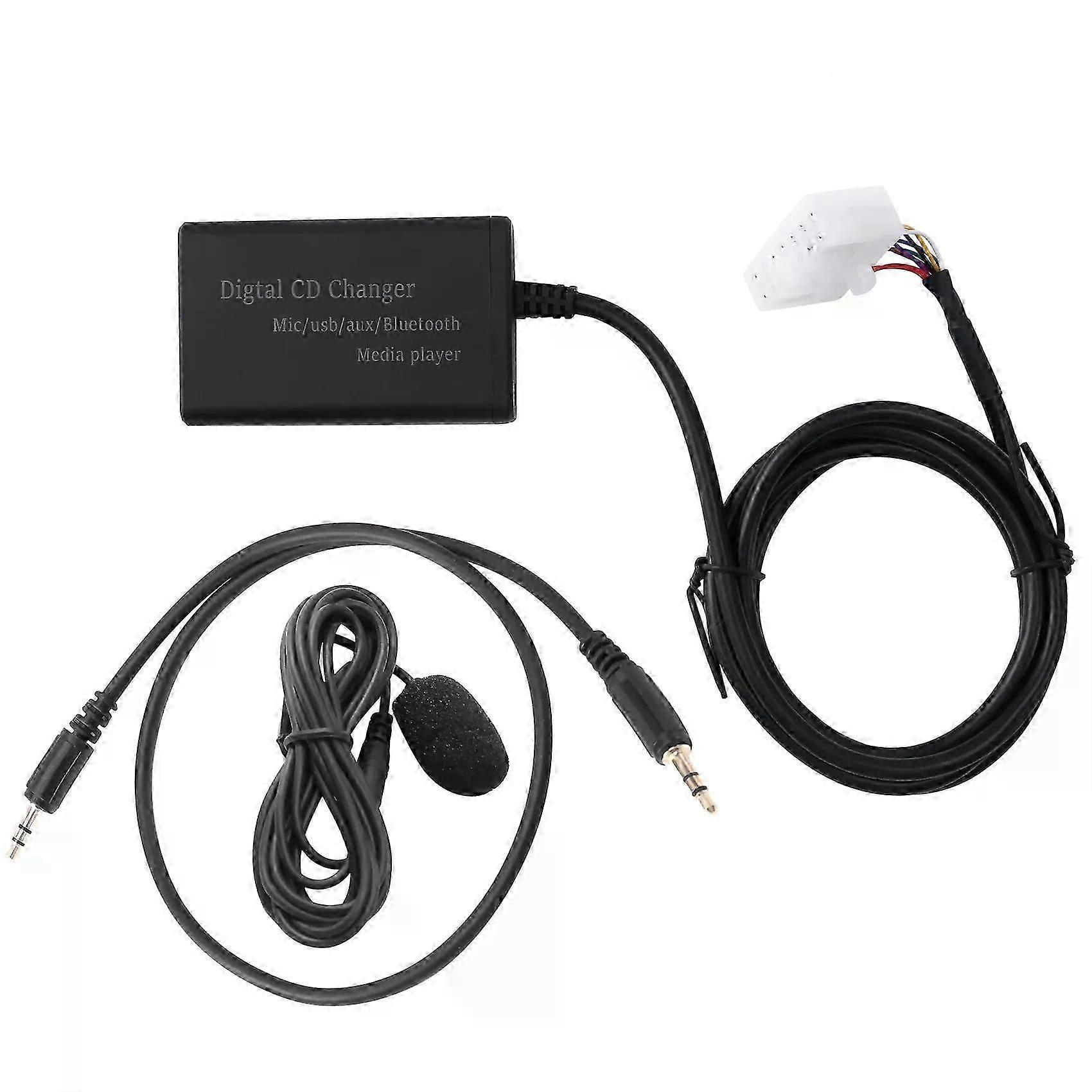 USB AUX Bluetooth Car Digital Music CD Changer Adapter Fit For Toyota (5+7)Pin Camry Corolla Lexus RAV4