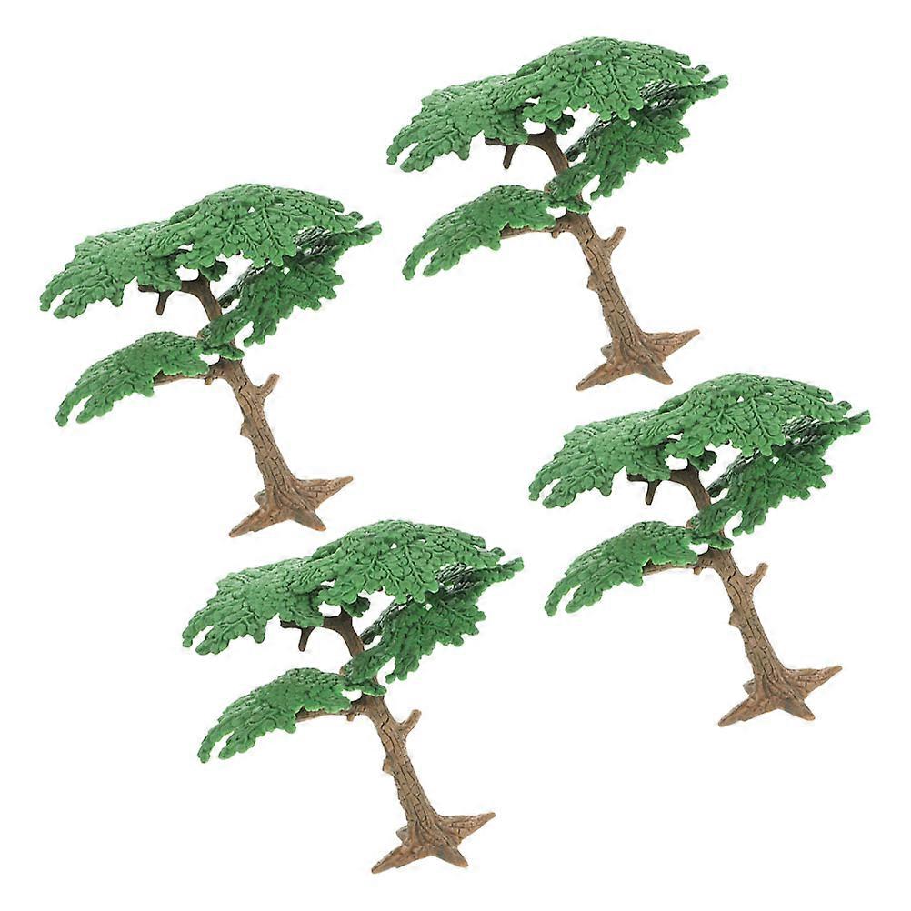 Realistic Miniature Tree Models for Diorama Decoration Crafted with Fine Detail from Durable Plastic Multi Pcs