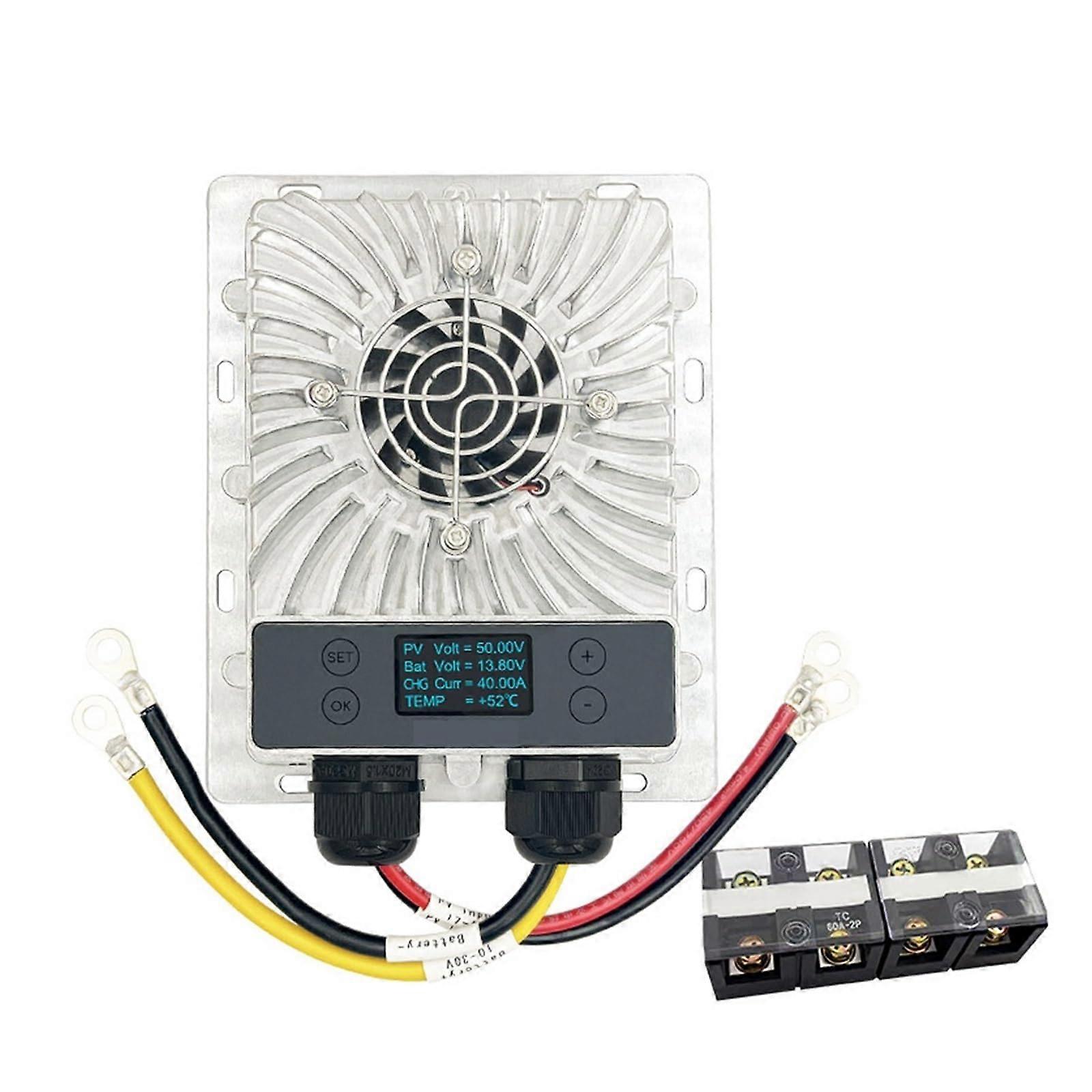 MPPT Solar Controller 600 W for 10-30 V, LCD Display, Adjustable Voltage, Maximum Power Point Tracking, Buck Regulator