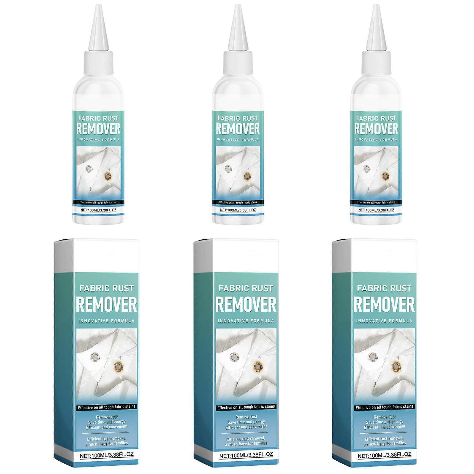 3PCS Fabric Rust Stain Remover, 100ml Gentle Rust Remover Cleaning For Refreshing Garments Multicolor