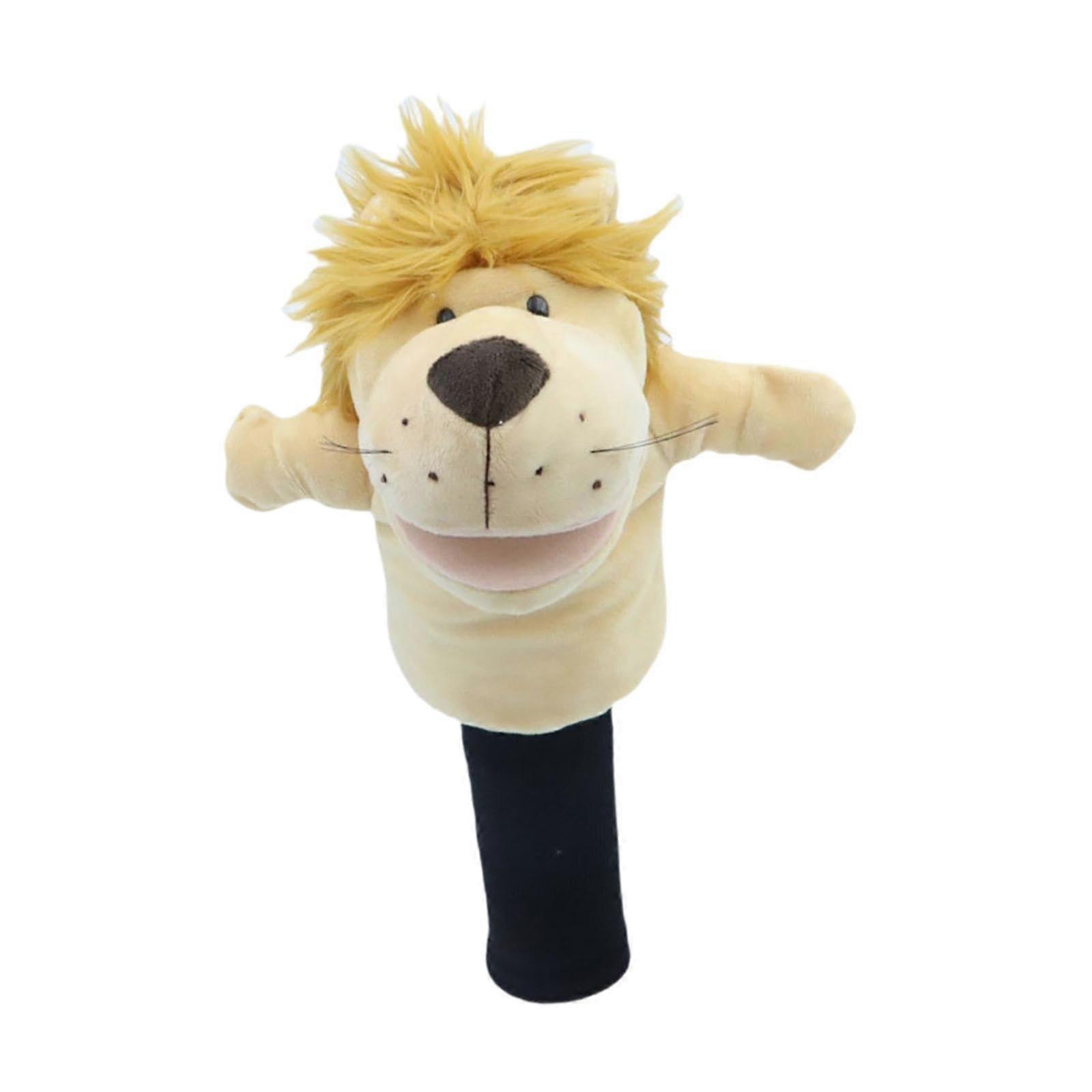 Plush golf club head cover with design, scratchresistant protective case