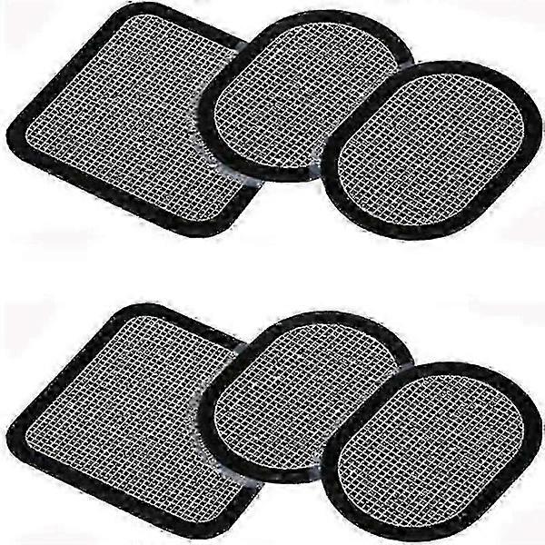 6 Belt Electrodes Compatible with Abs Series 2 Set Replacement Electrodes for Slendertone Muscle Building Belts