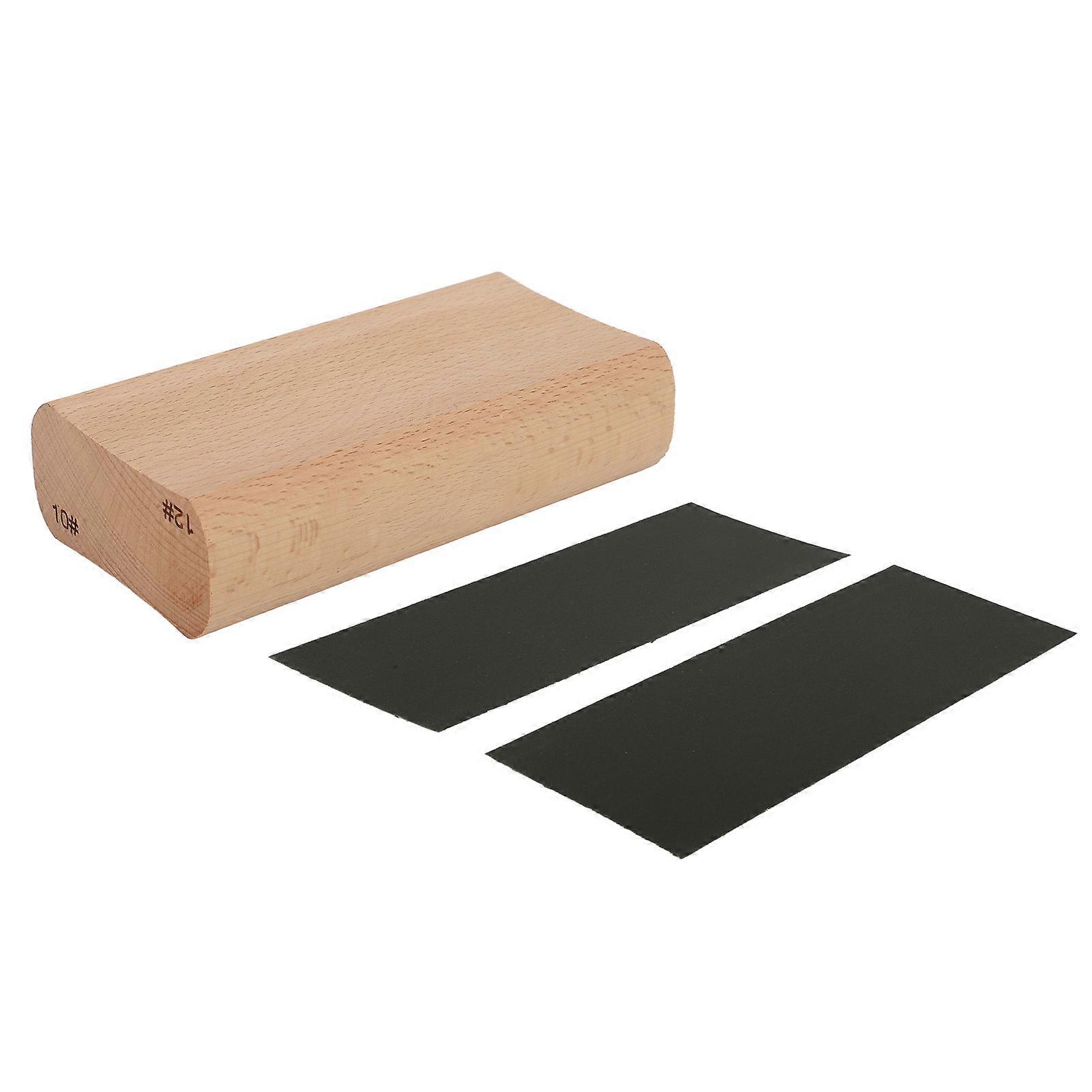 Wood Radius Sanding Block Luthier Tool for Guitar Fretboard Fingerboard Fret Leveling 10 and 12 Inch