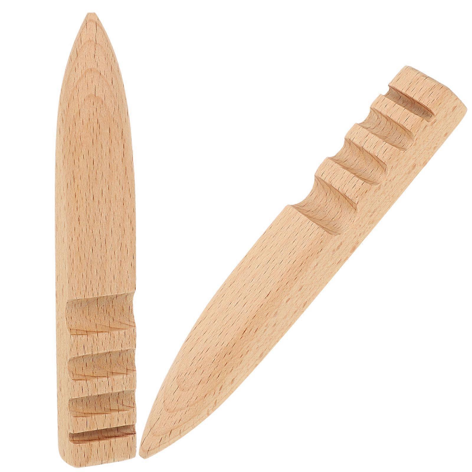 Beechwood Edge Burnisher Tool with Ergonomic Handle for DIY Crafting – Durable Design for Various Thicknesses