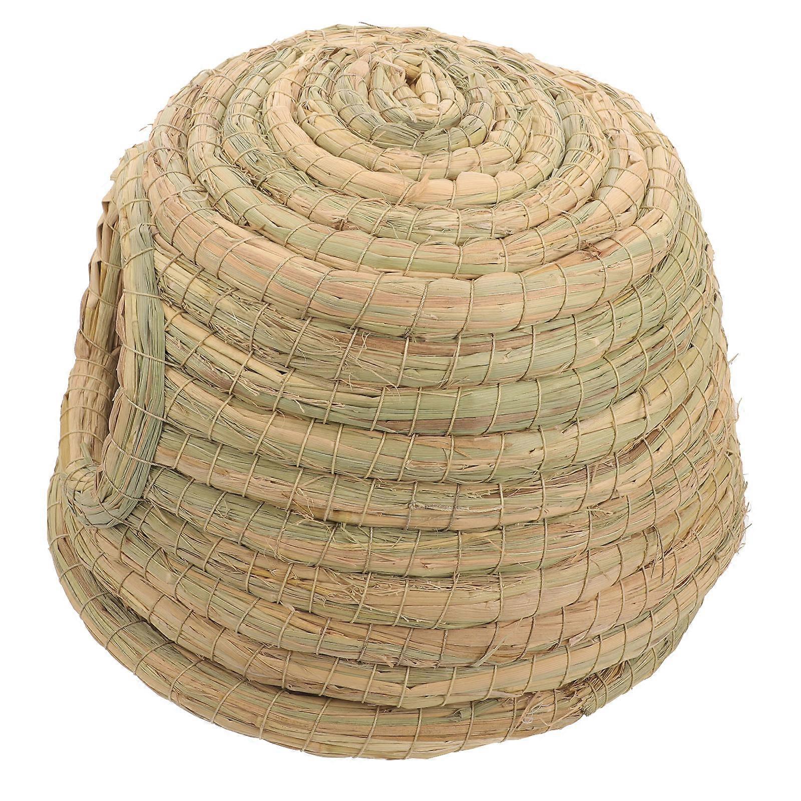 Handwoven Grass Bunny Nest Small Pet Hideout House for Rabbits, Guinea Pigs, Chinchillas   Natural Chew & Comfortable Indoor Sleeping and Play Space