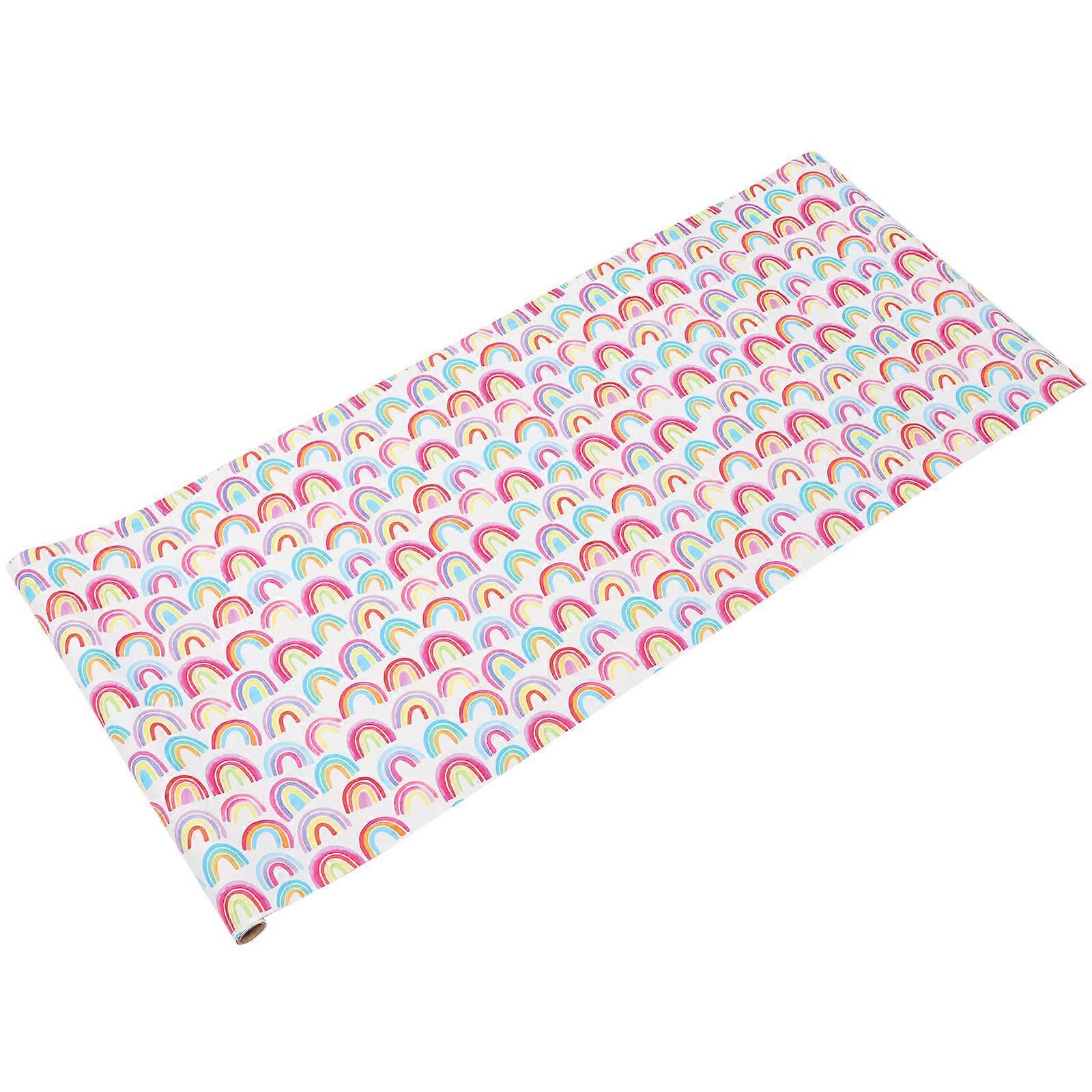 Multi Color Birthday Theme Wrapping Paper for DIY Gift Boxes and Presents Vibrant Design Easy to Use
