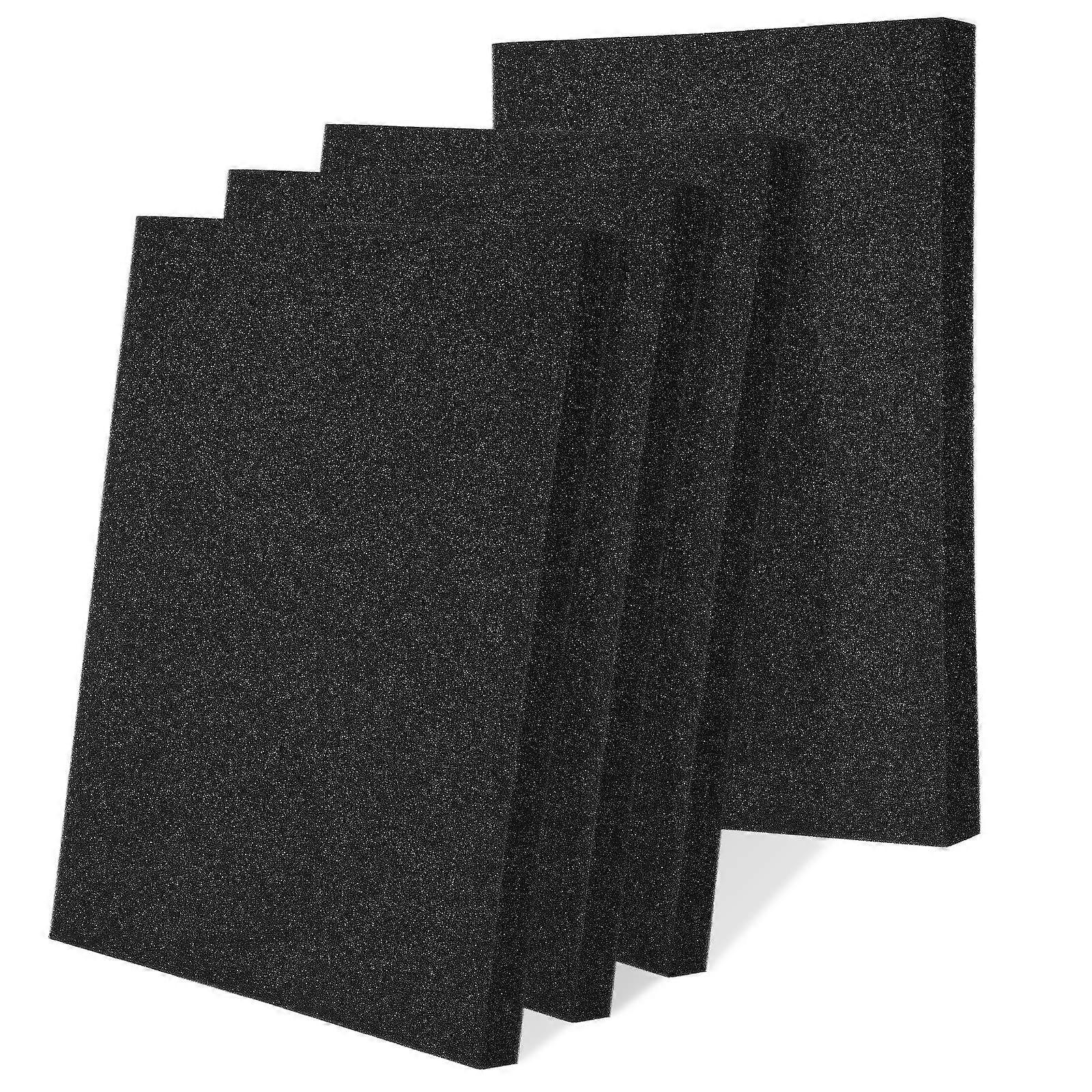 High Density Black Packing Foam Sheets for Craft Use Easy to Cut Protective Foam Inserts 4pcs