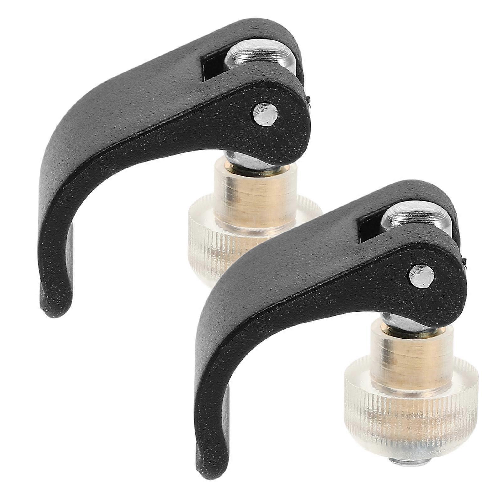Hiking Pole Lock Nuts Anti-Loosening Durable Replacement Rubber Tips For Most Standard Walking Sticks Mountaineering Black 5.30X1.70X1.20CM 2Pcs