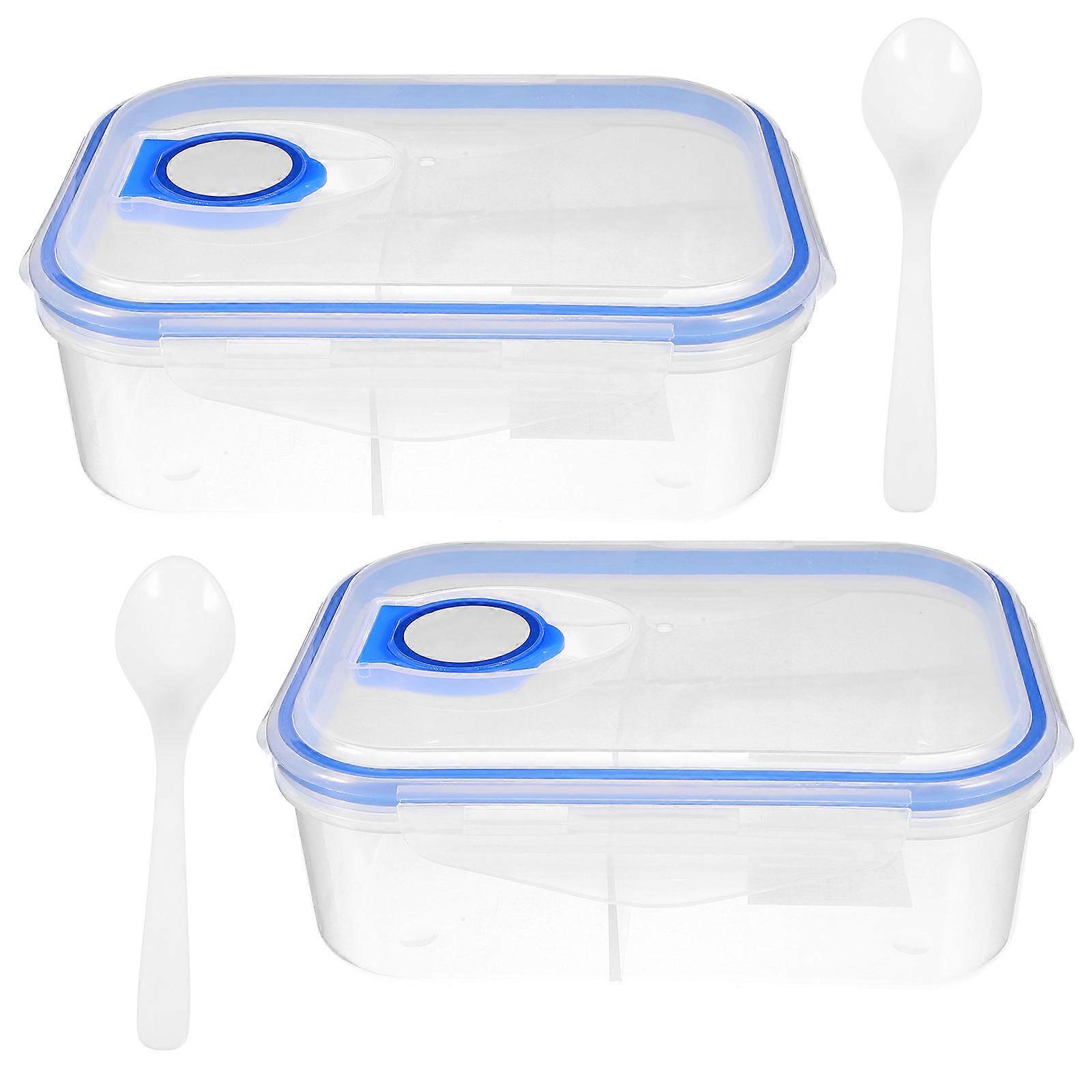 Fruit Container Reusable Outdoor Use PP Material Microwave Safe 2Pcs