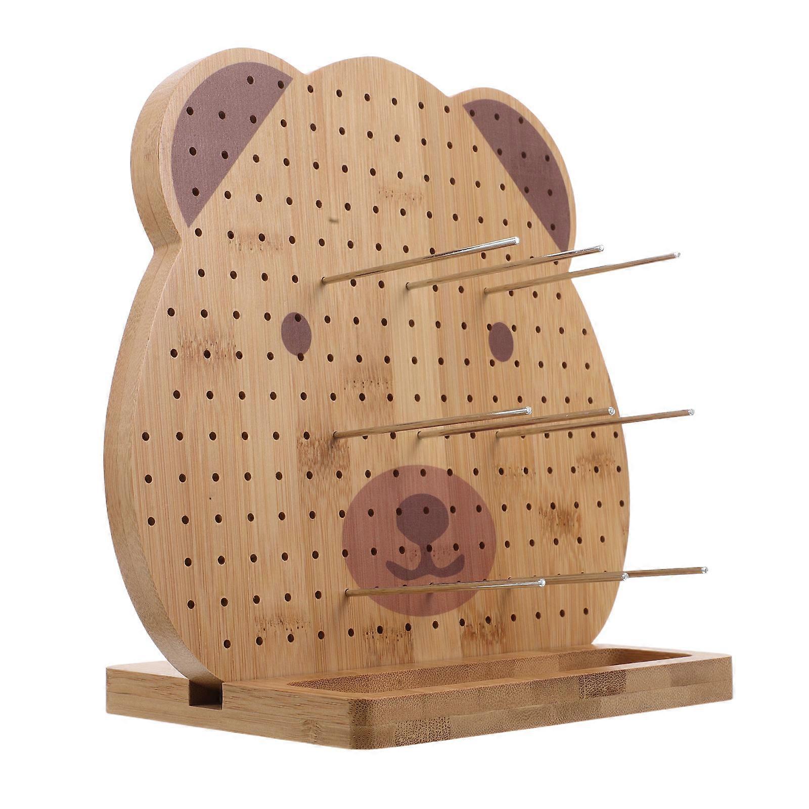 Wooden Perfboard for Craft with Multiple Holes and Pins Large 12. .8 Inches