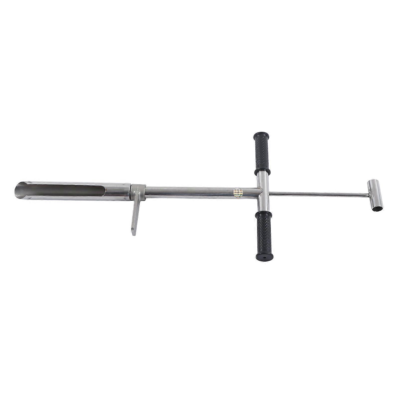 Soil Sampler Probe Tool Stainless Steel Accurate with Ejector Foot Pedal for Lawn Garden 