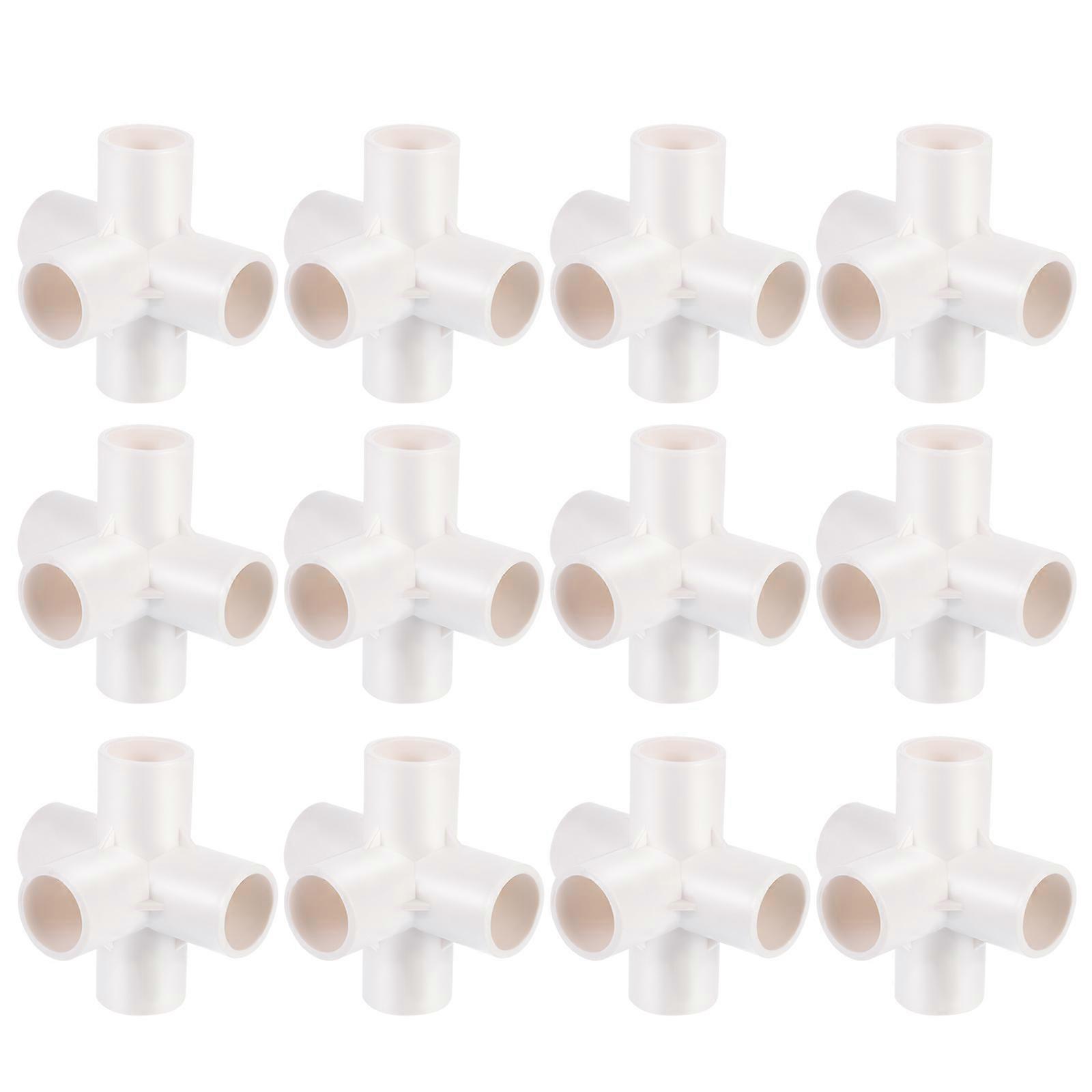 20pcs White Water Pipe Connectors Hose Joints for Garden Home Multi Purpose Use Easy Installation Repair Extend Water Hoses