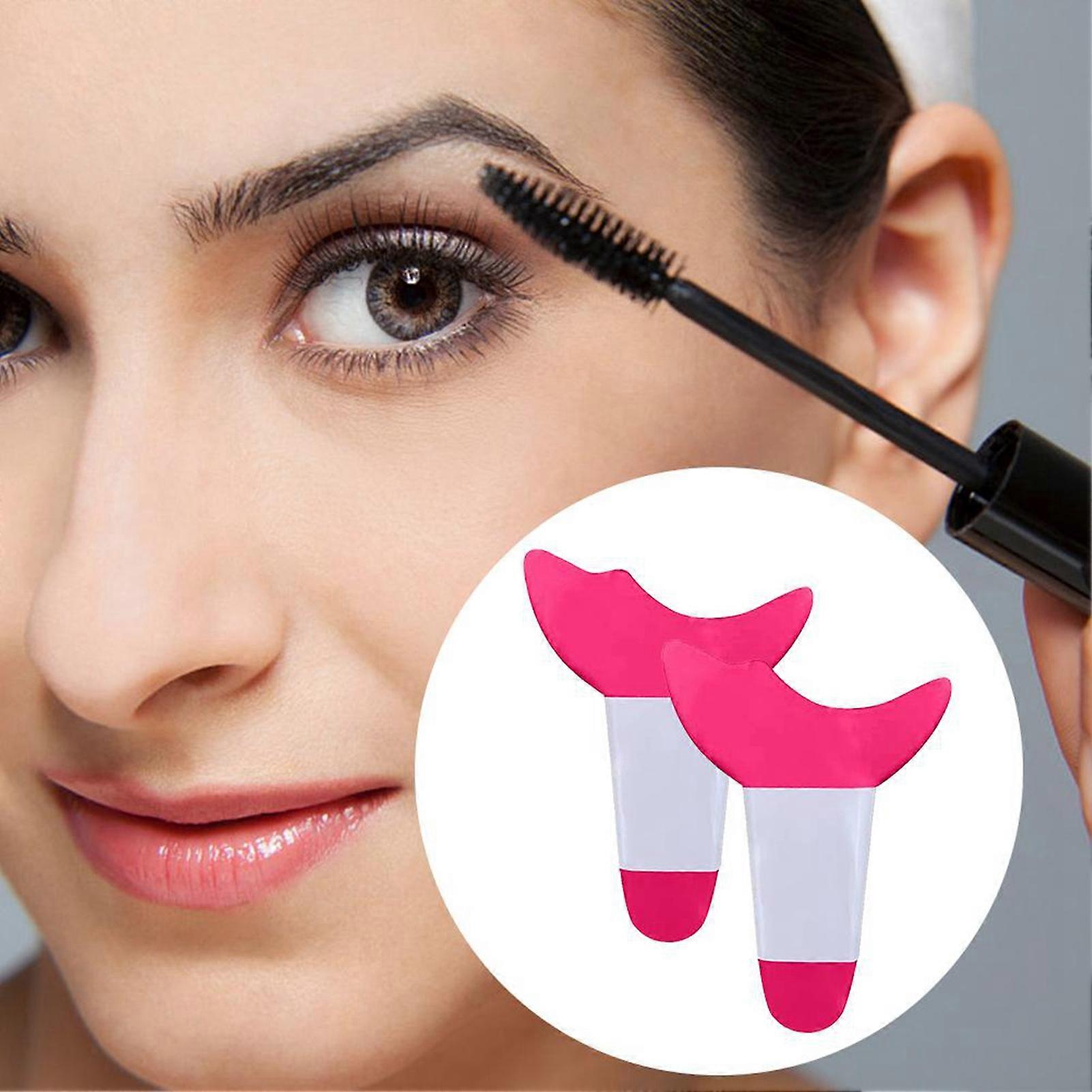 2 Pcs Mascara and Eyeshadow Shield Applicator Guard Pads Auxiliary Guard Tool for Eyelash Makeup