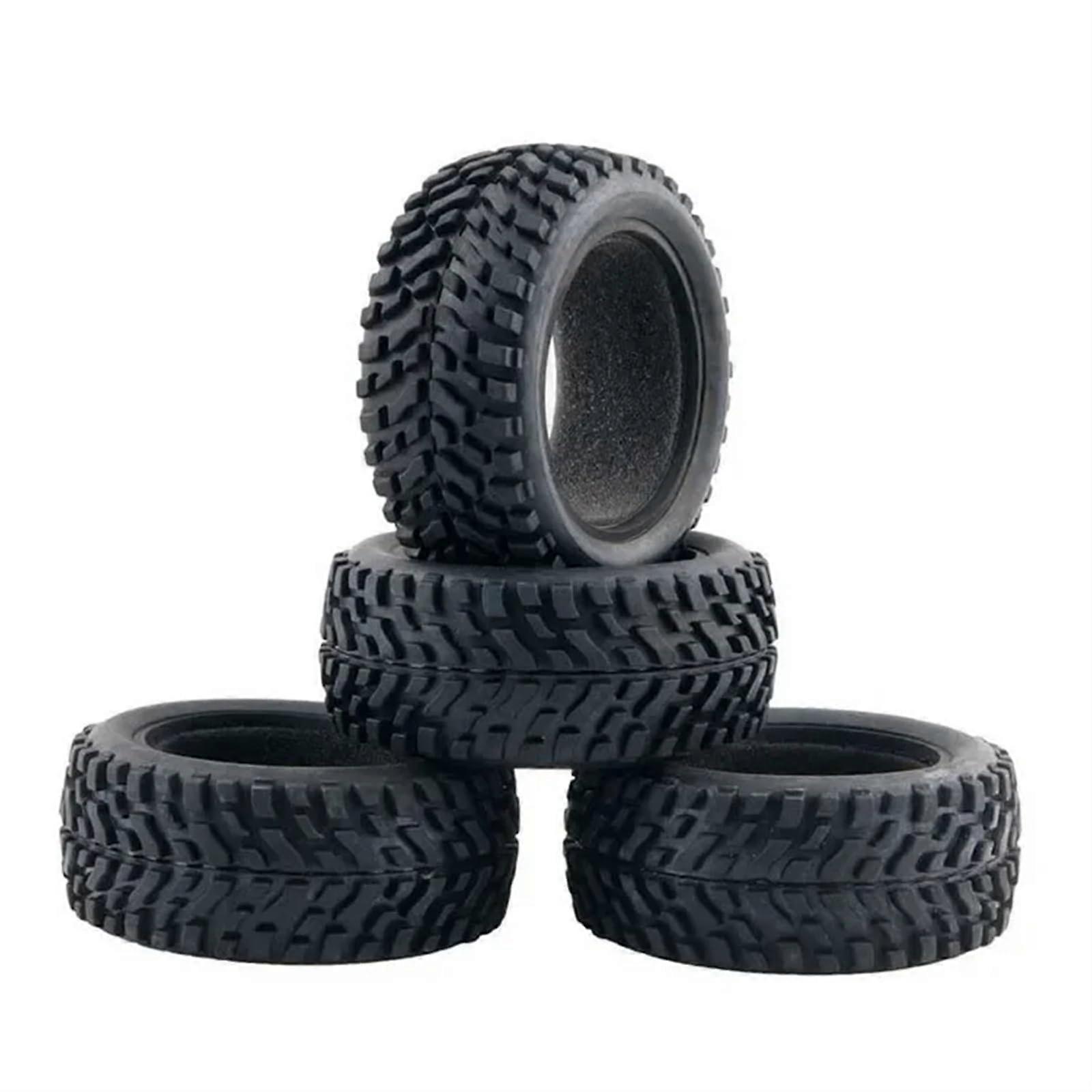 Tyres Plastic Wheels Compatible with MN99S for HSP HPI Wltoys 144001 MN90 RC Car, Pack of 4