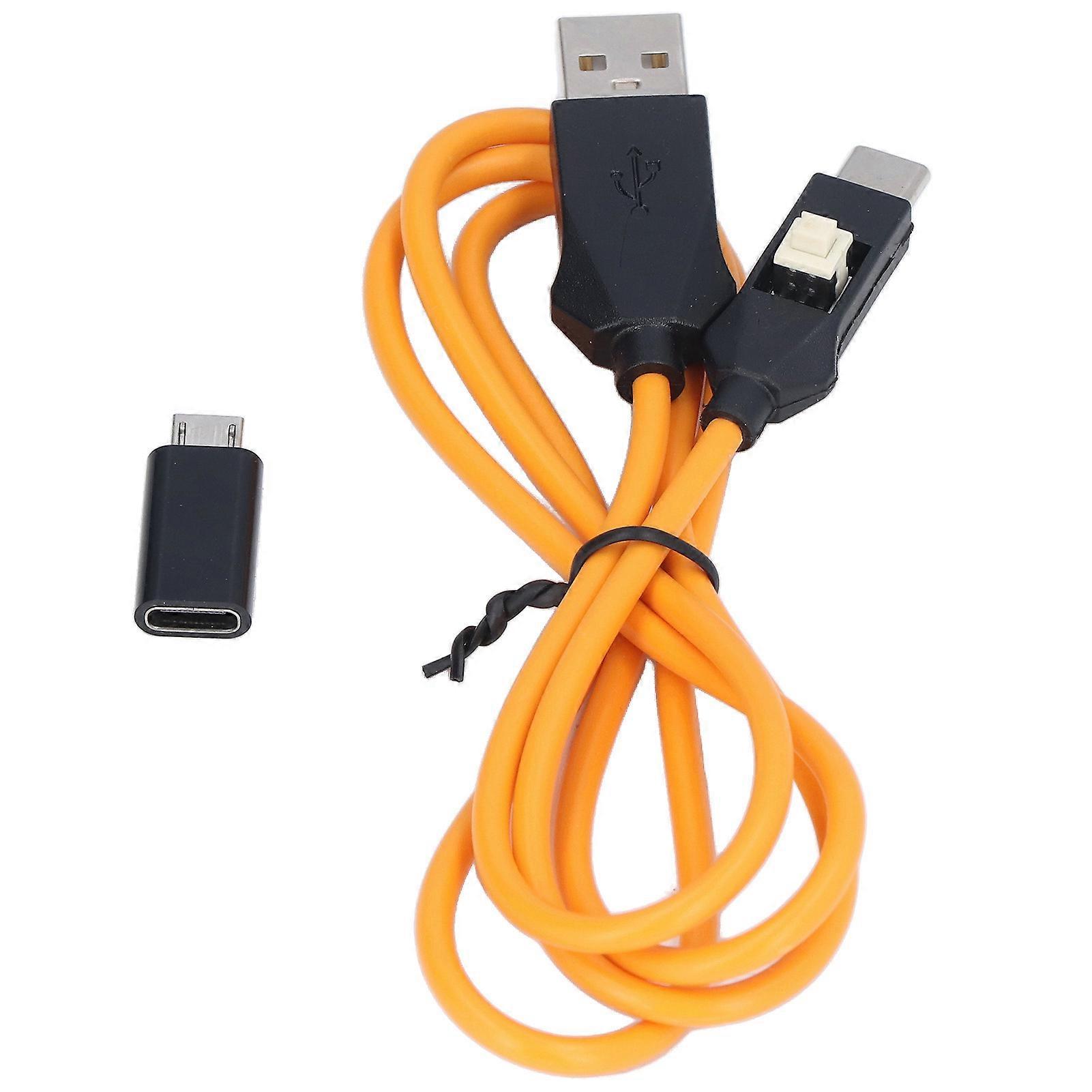 Deep Short Circuit Engineering Cable USB Port Mobile Phone Repair Cable with Switch 1 Meter