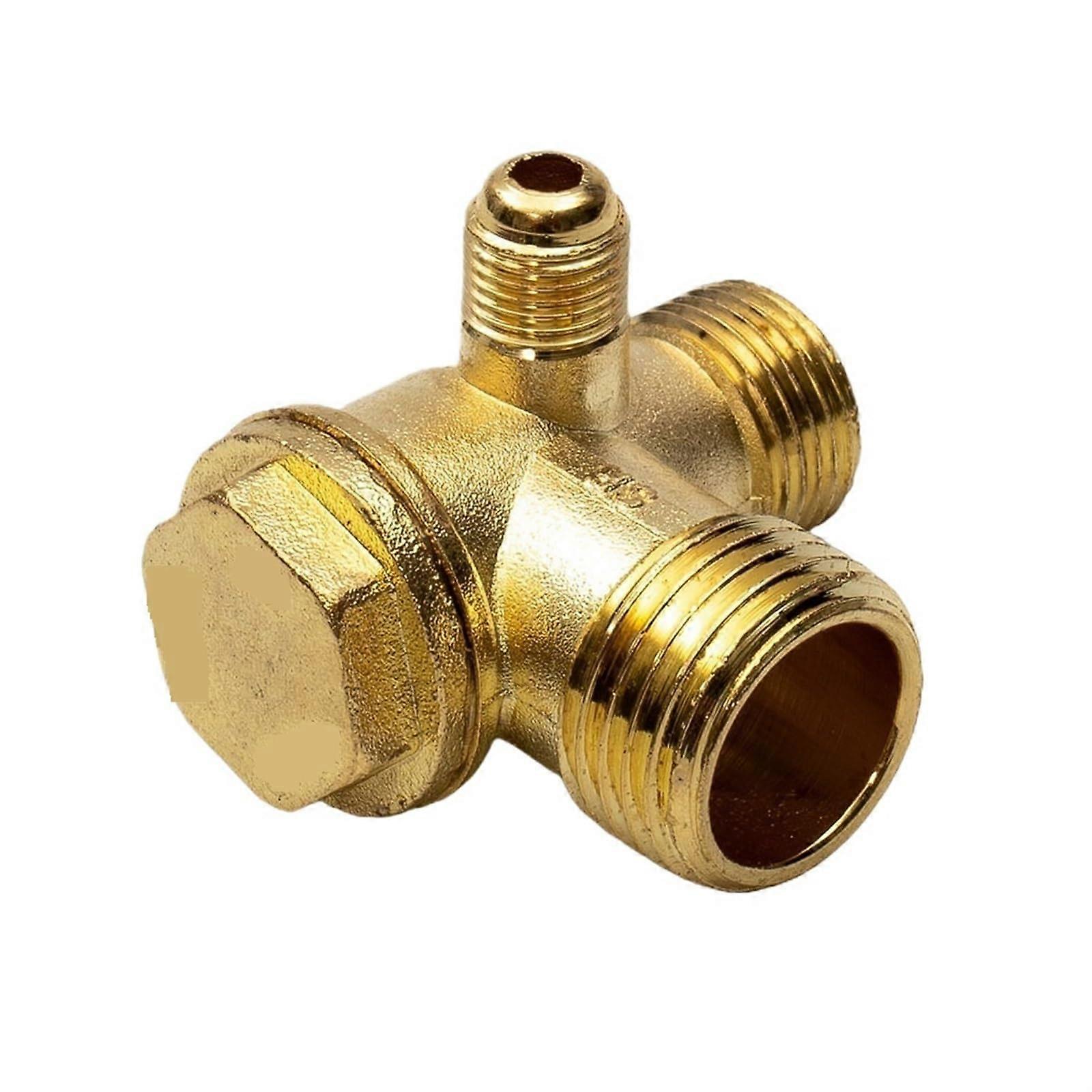 1 x Male Thread Check Valve Connection with 3Port Zinc Alloy for Air Compressor Parts Accessories 20 mm/16 mm/10 mm