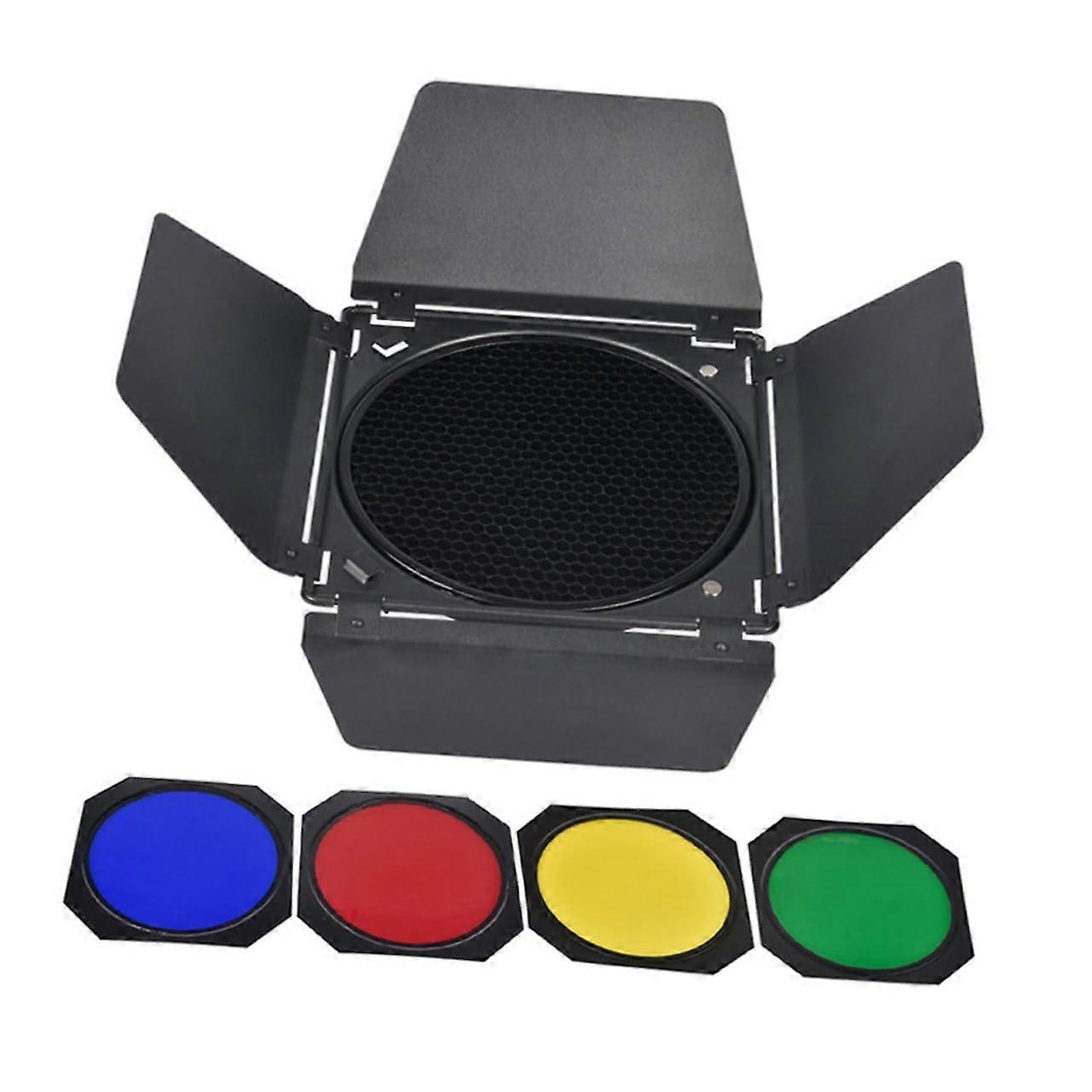 Four-Leaf Light Guide Plate Set for Photography, Colour Correction Light Filters, DJ Light Gel Parts for Flash Lamps