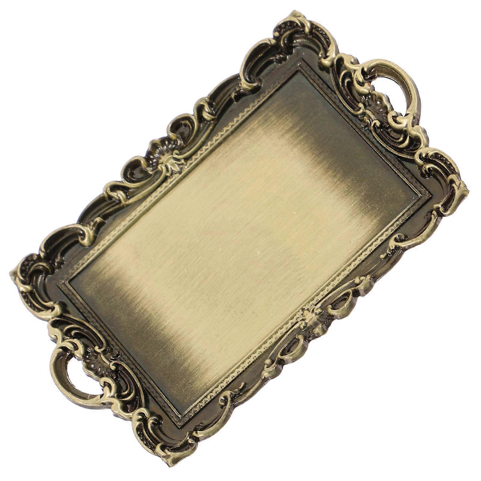 Home Ornament Mini Plate Model For DIY Projects And Home Decoration In 5.64X3.60X0.23CM Size 1Set