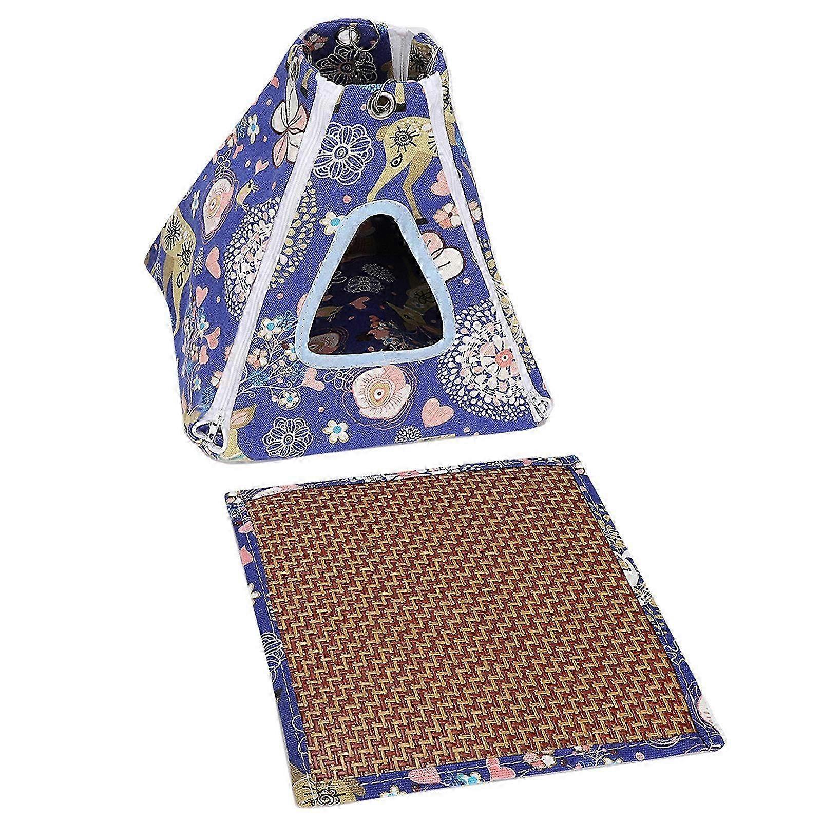 Hanging Pet Hammock Tent Bed for Small Animals - Detachable & Washable Toy for Hamsters & Sugar Gliders
