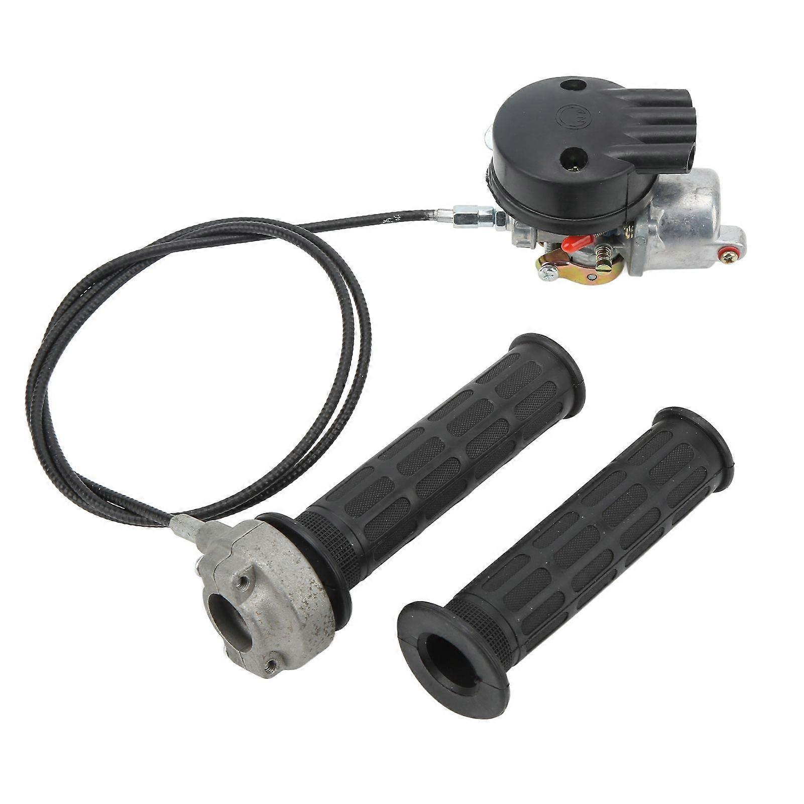 Throttle grip cable set for 49cc 60cc 66cc 80cc 2 stroke engine