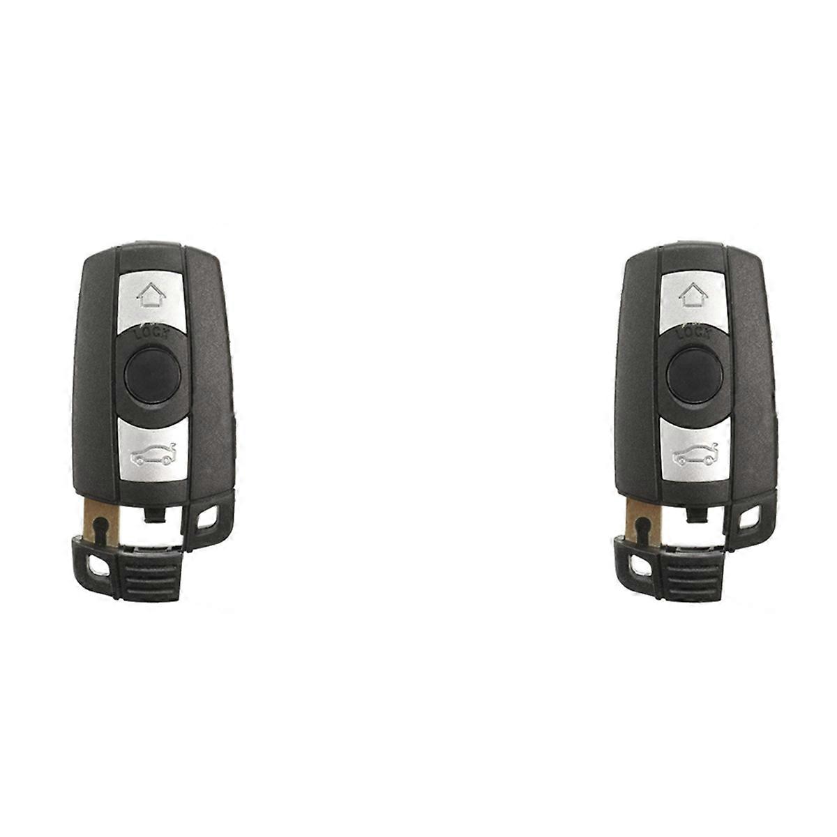 2X 3 Buttons Remote Key Case Shell Fob Blade for 1 3 5 6 Series E90 E91 E92 E60