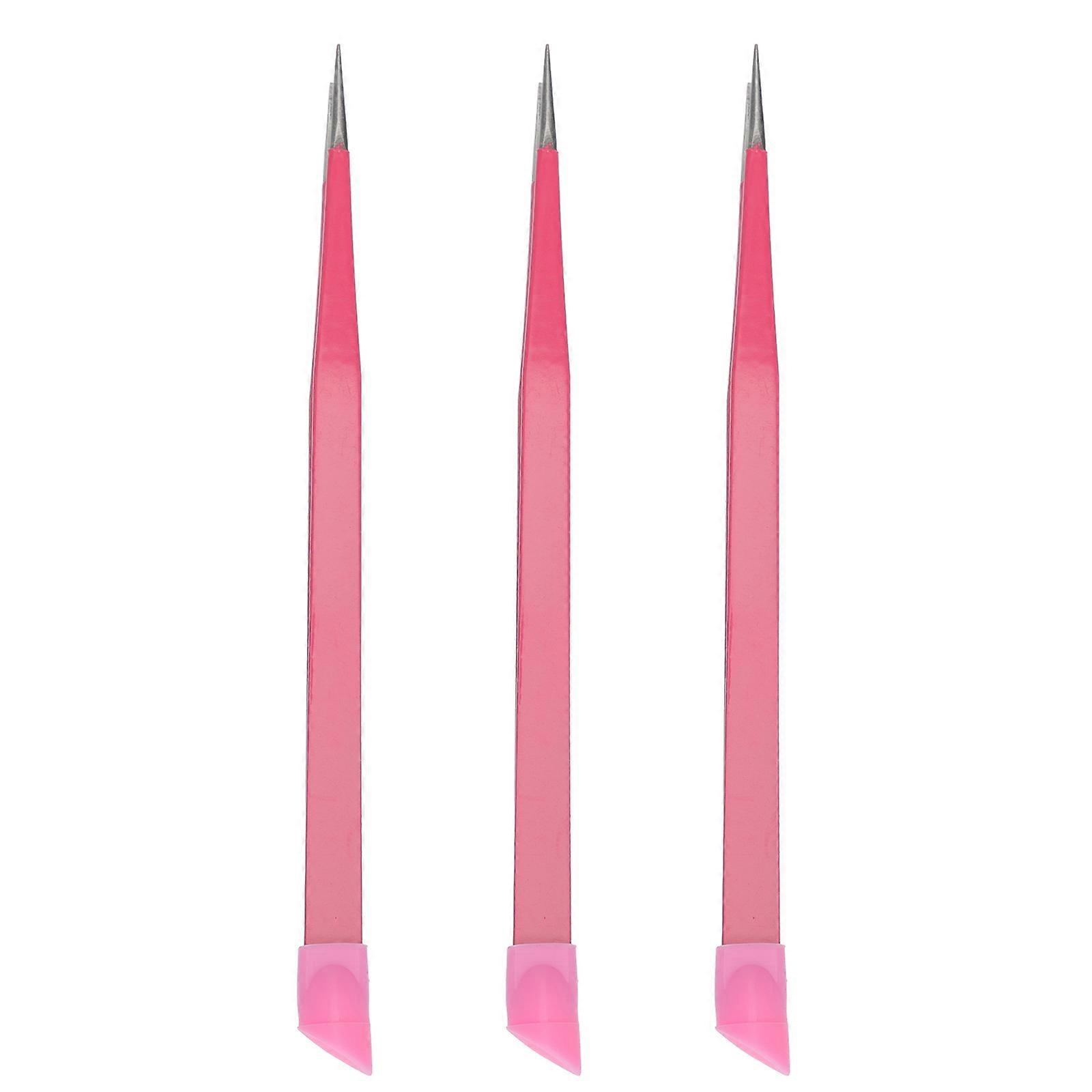 Portable Soft Tip Tweezers Suitable for DIY Nail Decoration and Embossing