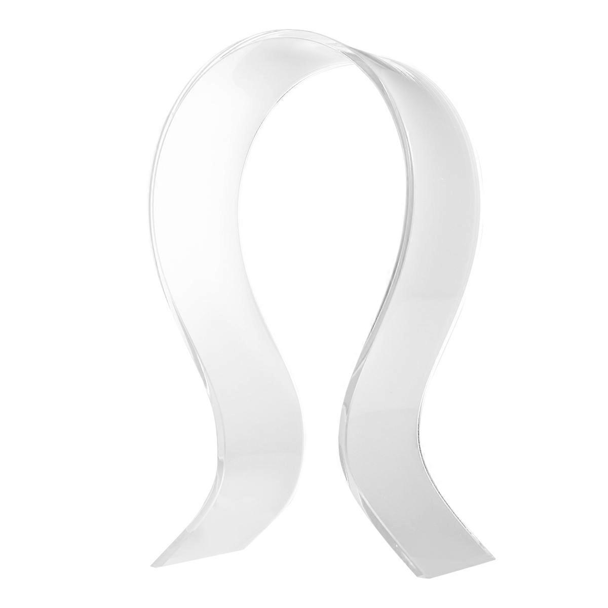 Acrylic Headphone Holder for Desk Transparent Desktop Shelf to Store Big Headphones Safely