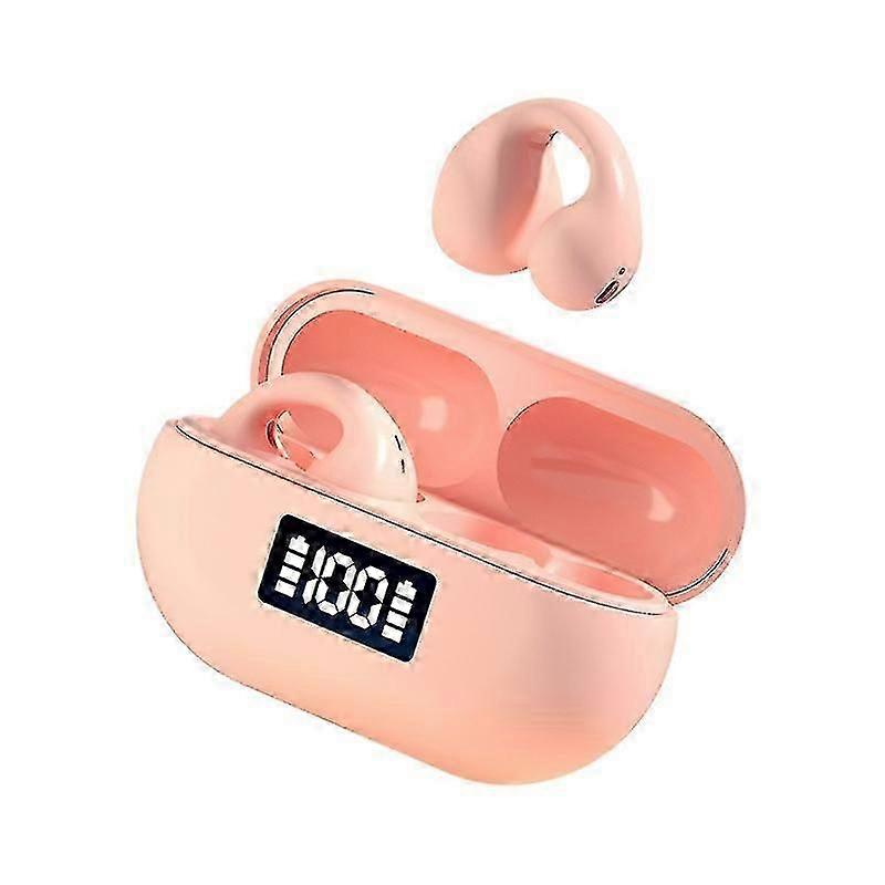 Smart Wireless Bluetooth Open Noise Canceling Headphones with Wireless Charging Box and Digital Disp