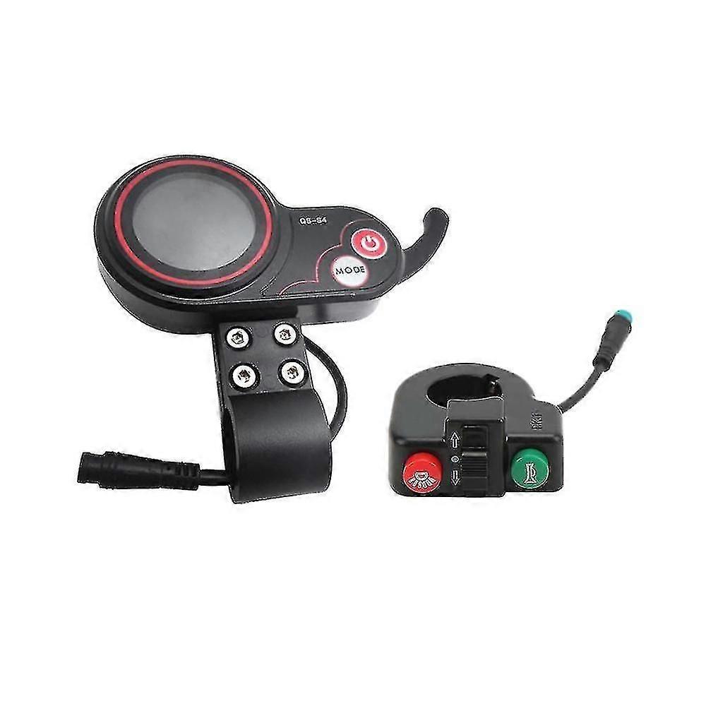 Qs-s4 48v-60v Thumb Throttle Lcd Display Meter+switch Button For Zero 8 9 10 8x 10x Electric Scoote