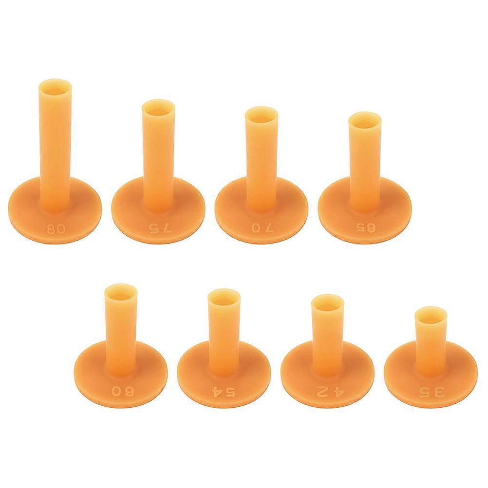 Golf Training Tees 8Pcs Set for Golf Course Outdoor Practice Durable Rubber Support for Golf Enthusiasts
