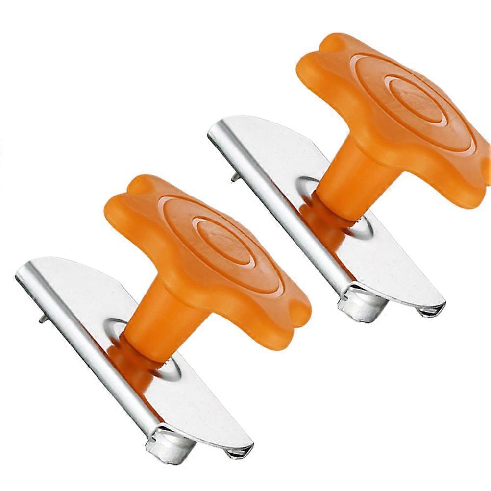 Adjustable with Bottle Opener Function Made of Stainless Steel and PP for Kitchen Use Orange 2Pcs