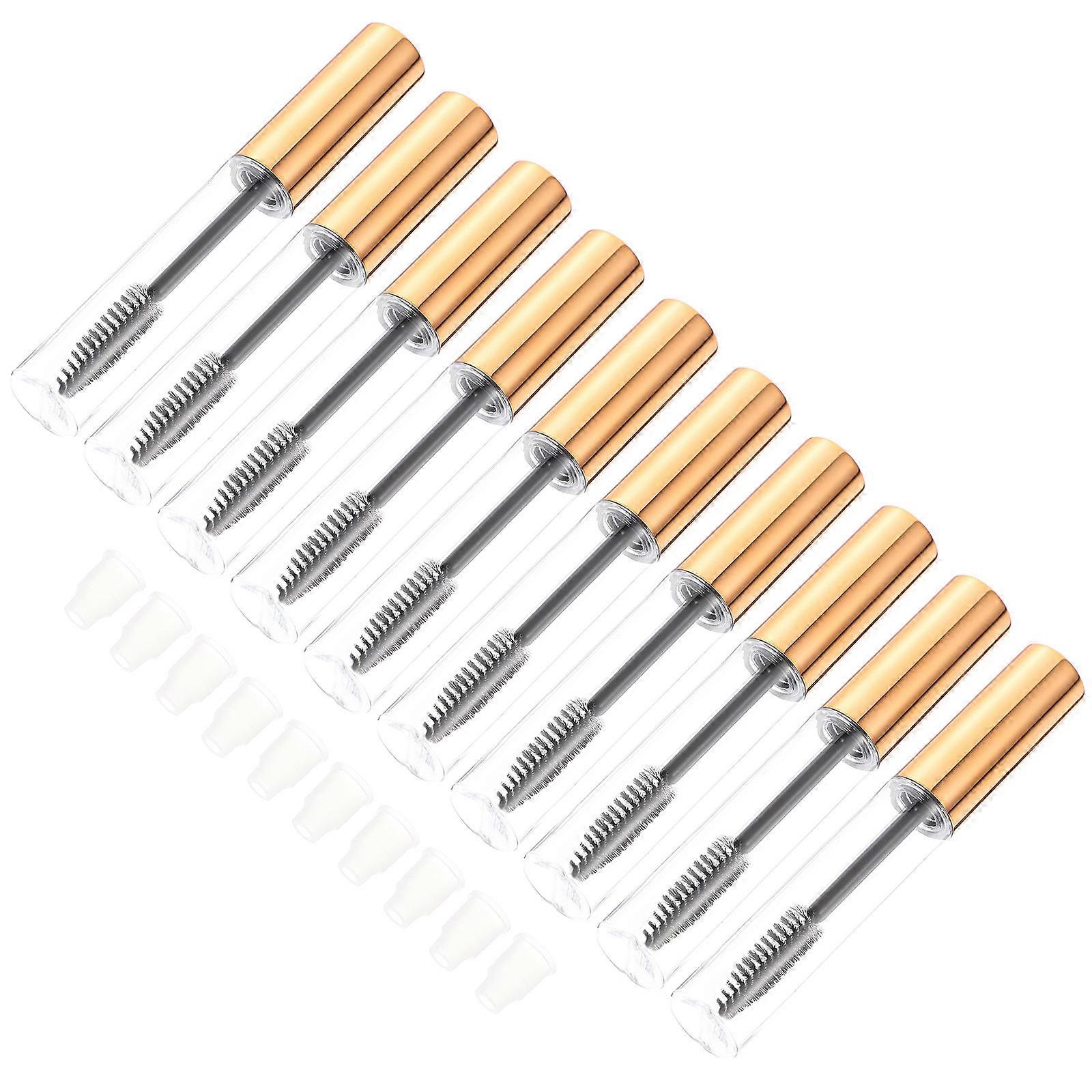 DIY Makeup Supplies with Refillable Mascara Tubes 10 Pieces Lightweight Plastic Assorted Color 10ml