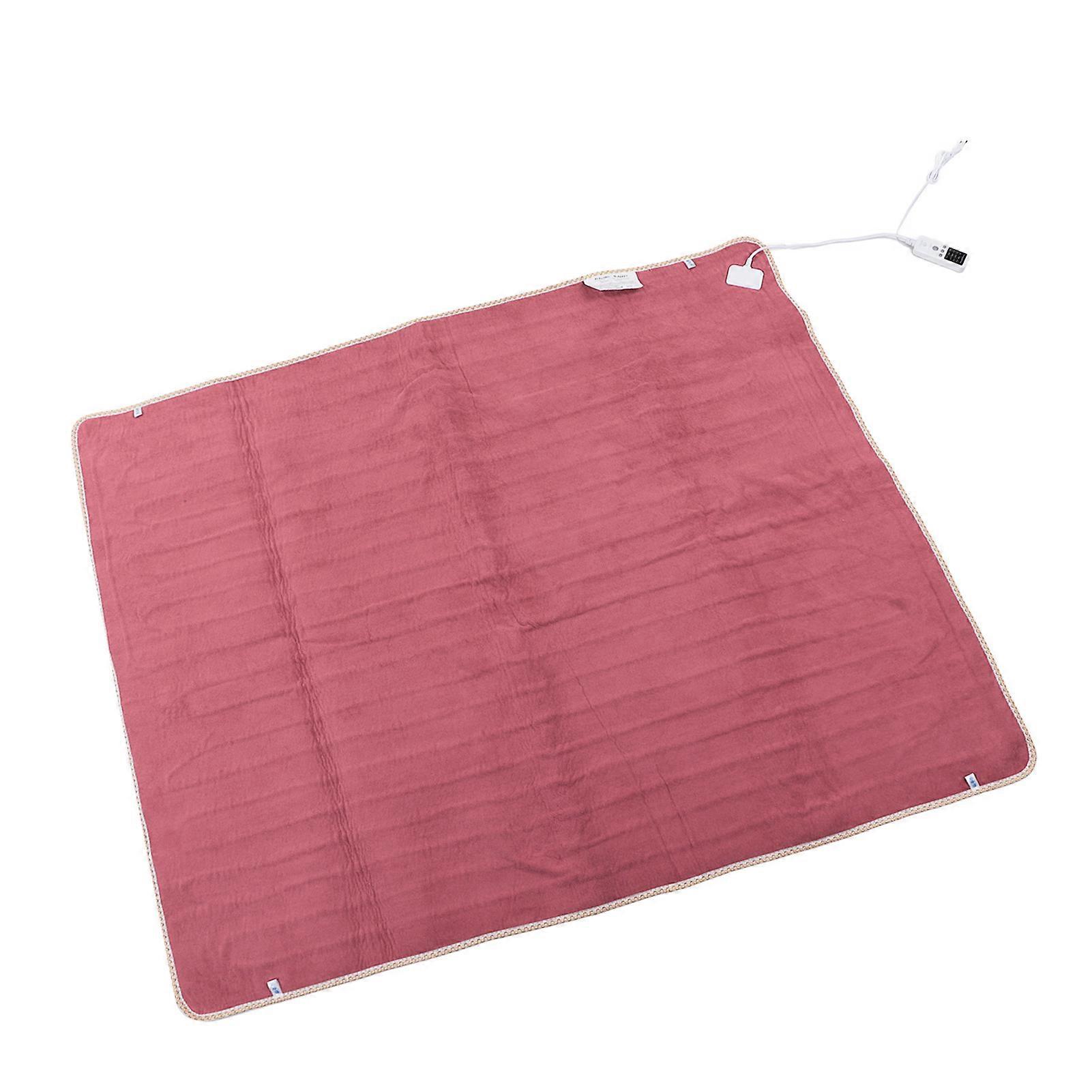 بطانية كهربائية حمراء توقيت ذكي وسادة تدفئة كهربائية متساوية للعنبر المنزلي