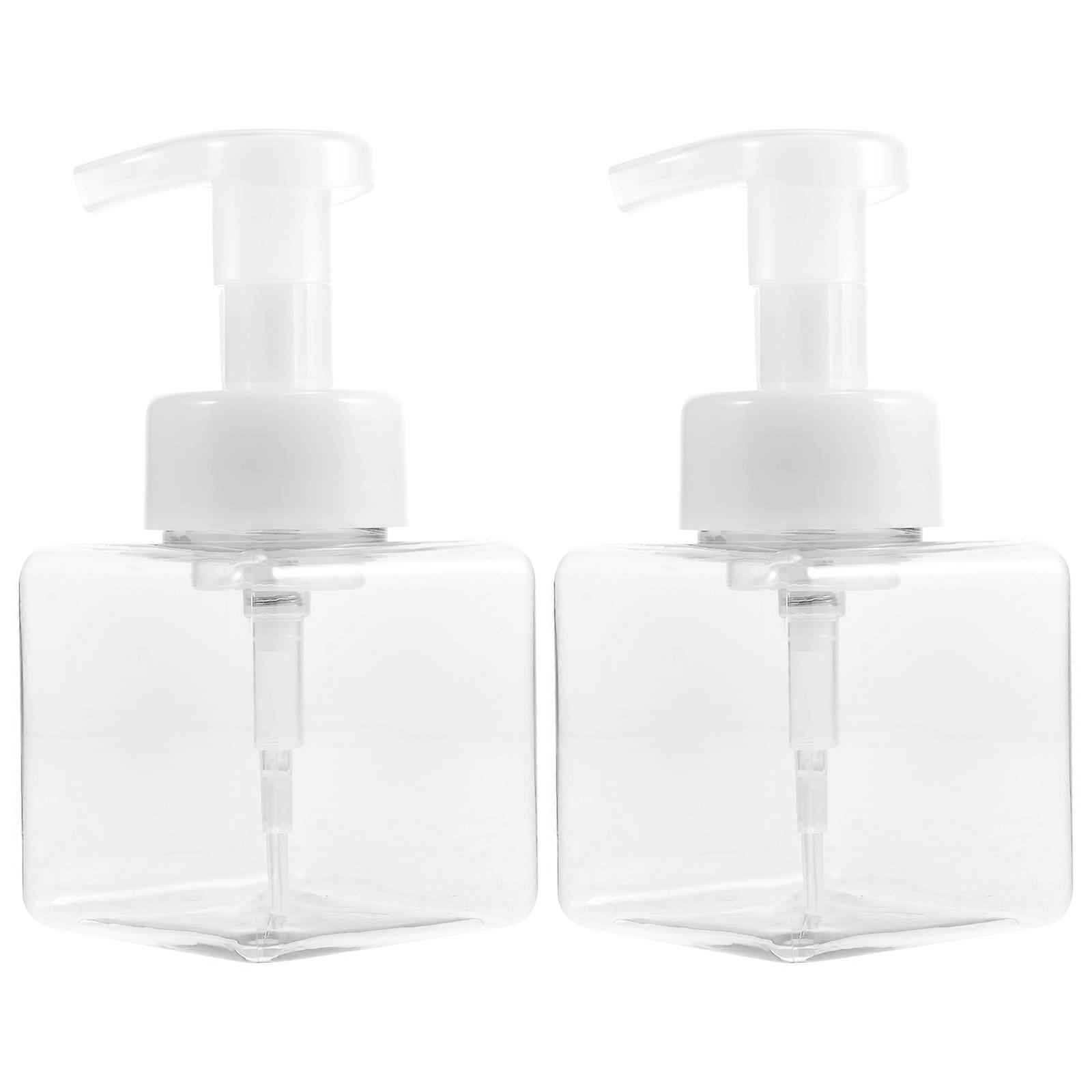 2pcs Black PP Material Travel Size Dispensing Bottles for Storing Liquid Soap Body Lotion or