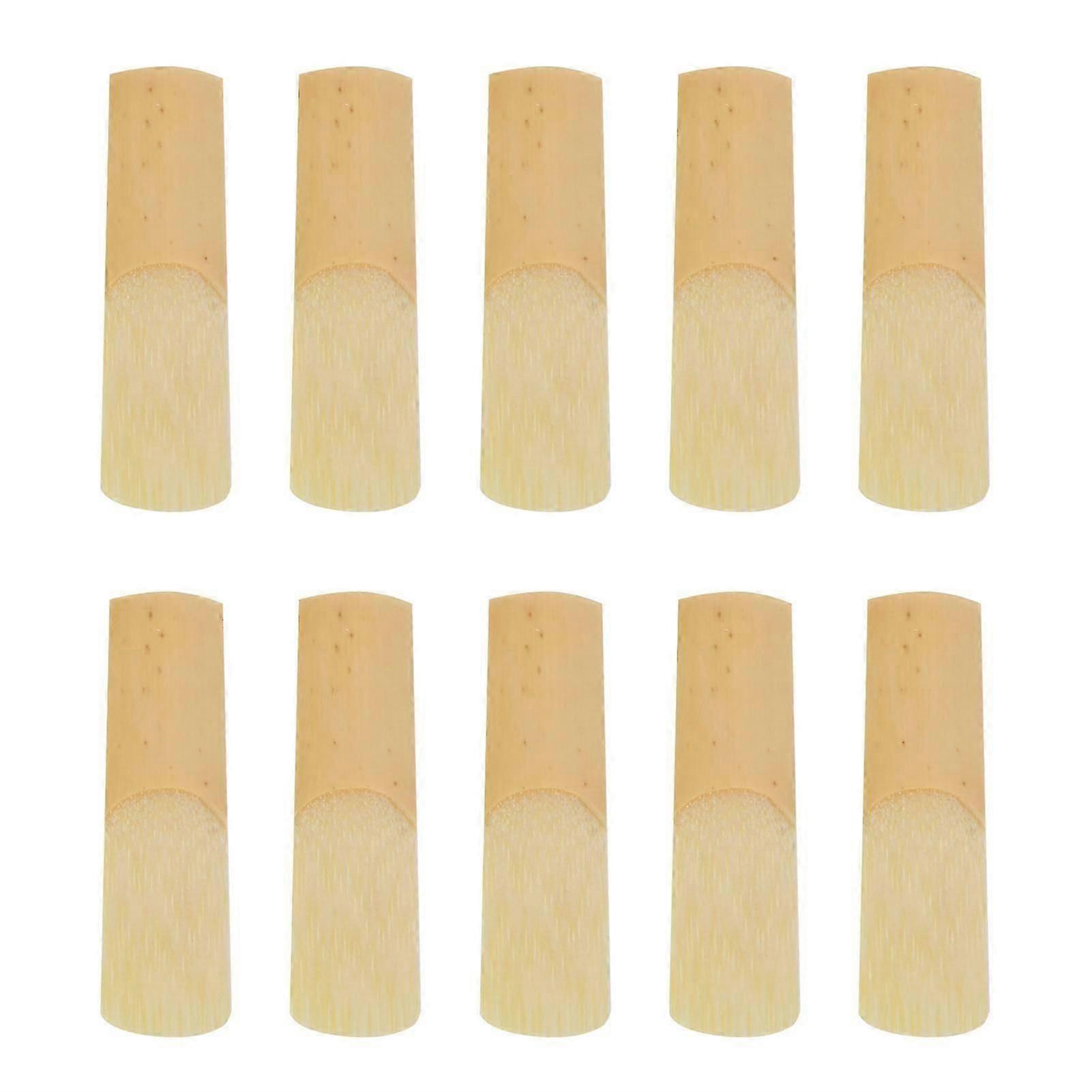 Lot de 10 anches pour saxophone soprano en si bémol, accessoires pour instruments à vent avec couvercle en plastique