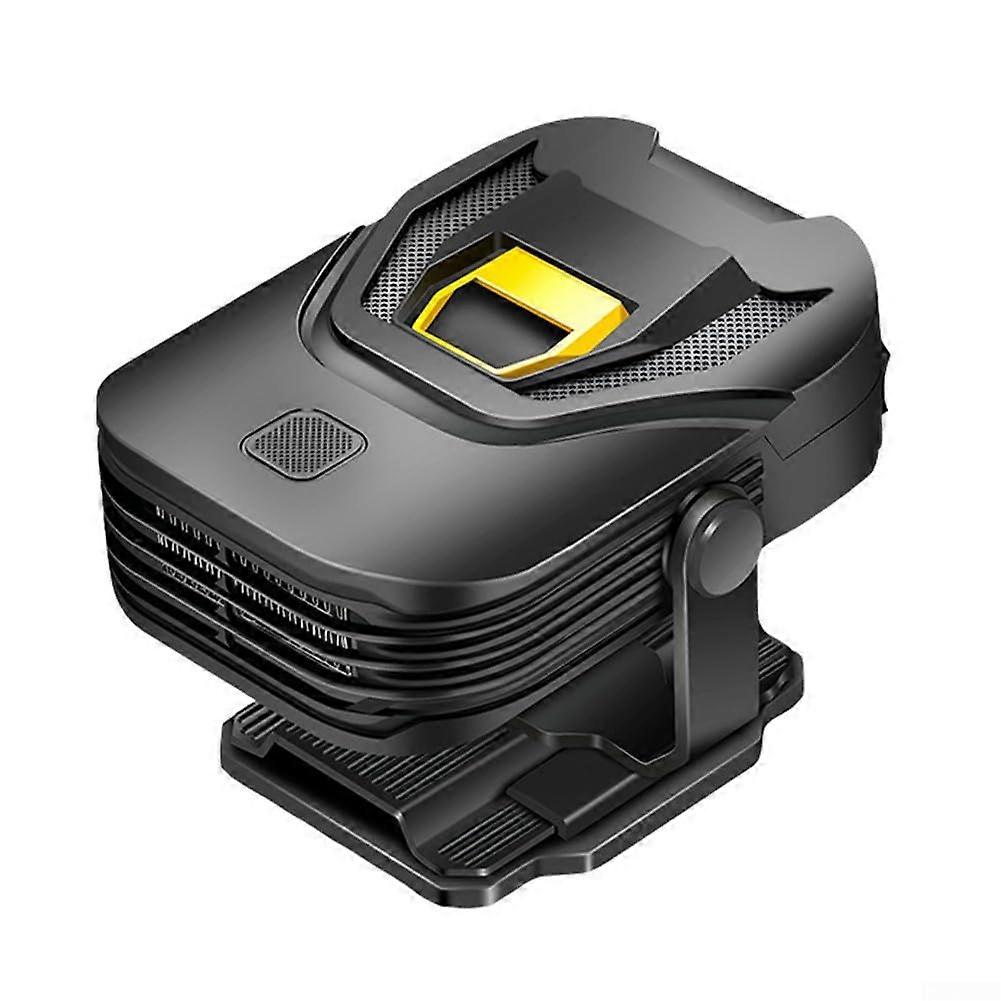 Compact Car Heater Solution Quickly Removes Frost from Windows in Seconds (Black Gold) Black / GoldColoured