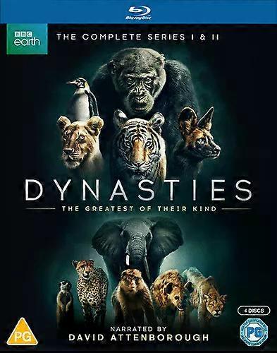 Dynasties I & II Blu-ray (2022) David Attenborough cert PG 4 discs